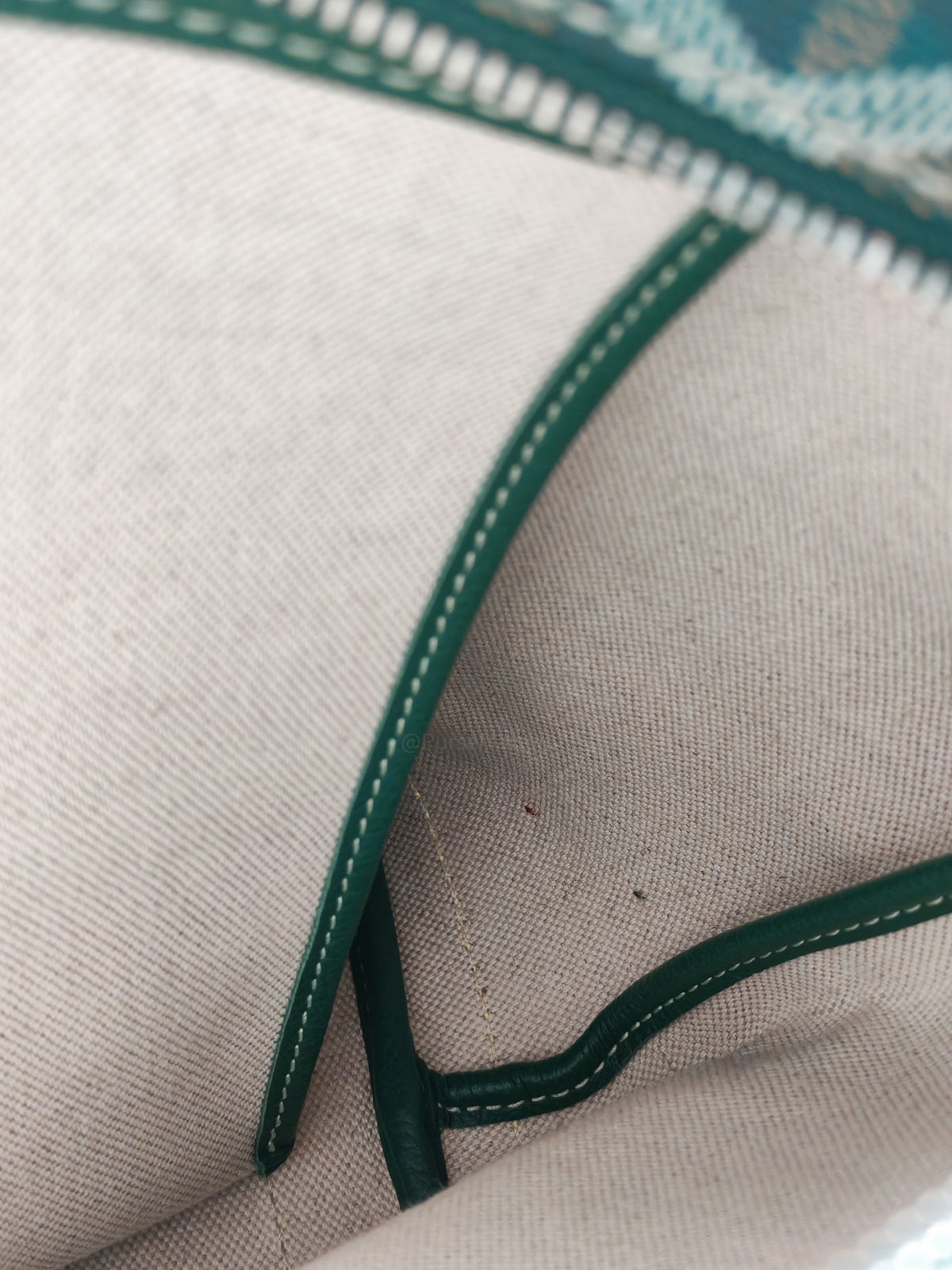 Goyard Artois Tote Bag PM in Green Goyardine Canvas