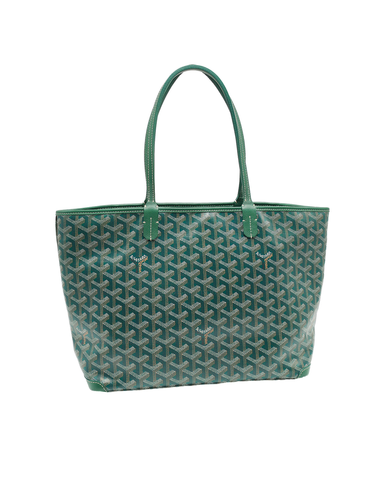 Goyard Artois Tote Bag PM in Green Goyardine Canvas