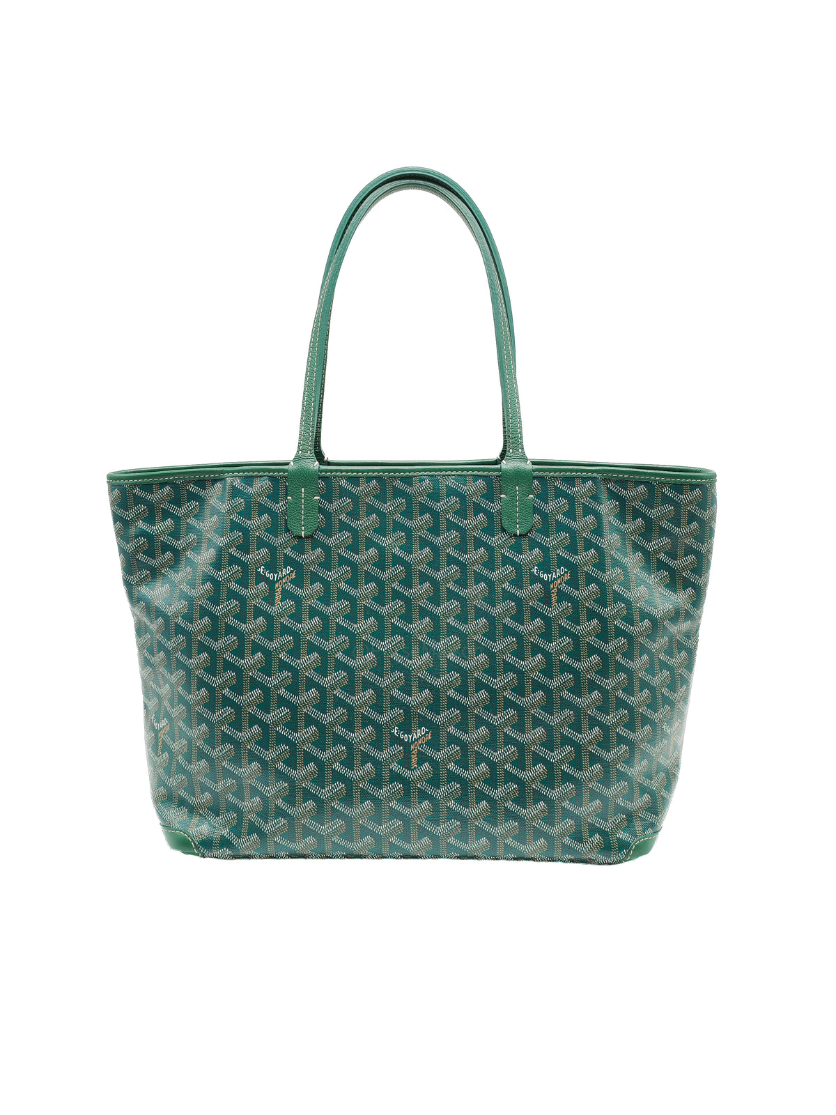 Goyard Artois Tote Bag PM in Green Goyardine Canvas