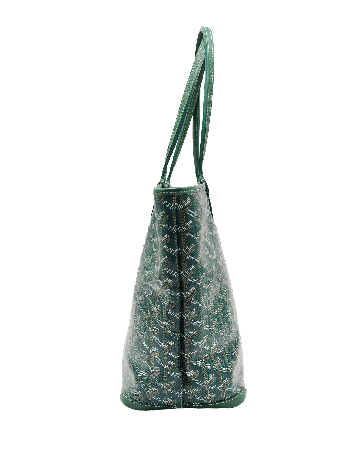 Goyard Artois Tote Bag PM in Green Goyardine Canvas