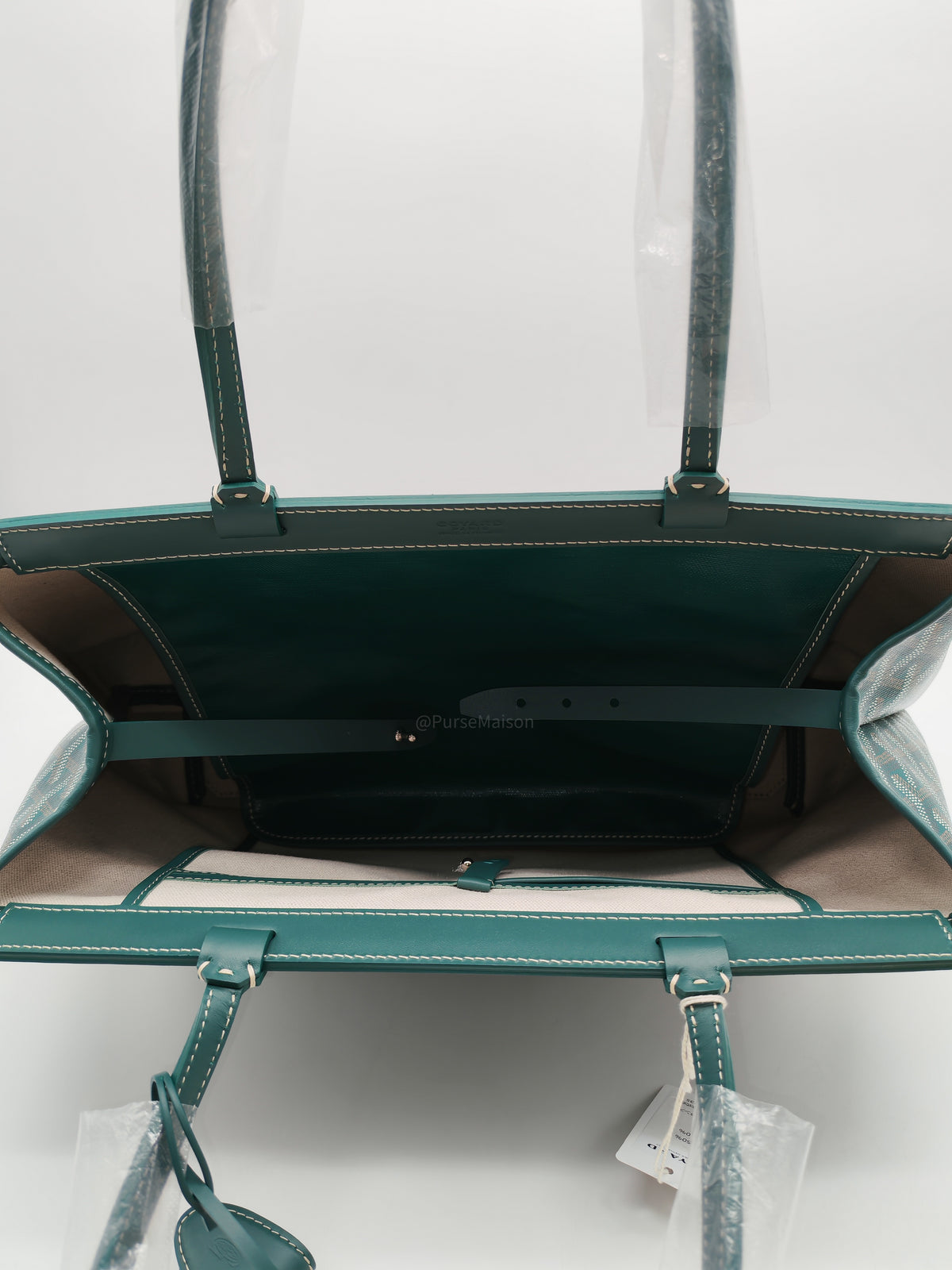 Goyard Bellechase Biaude PM Tote Green Bag Goyardine Canvas