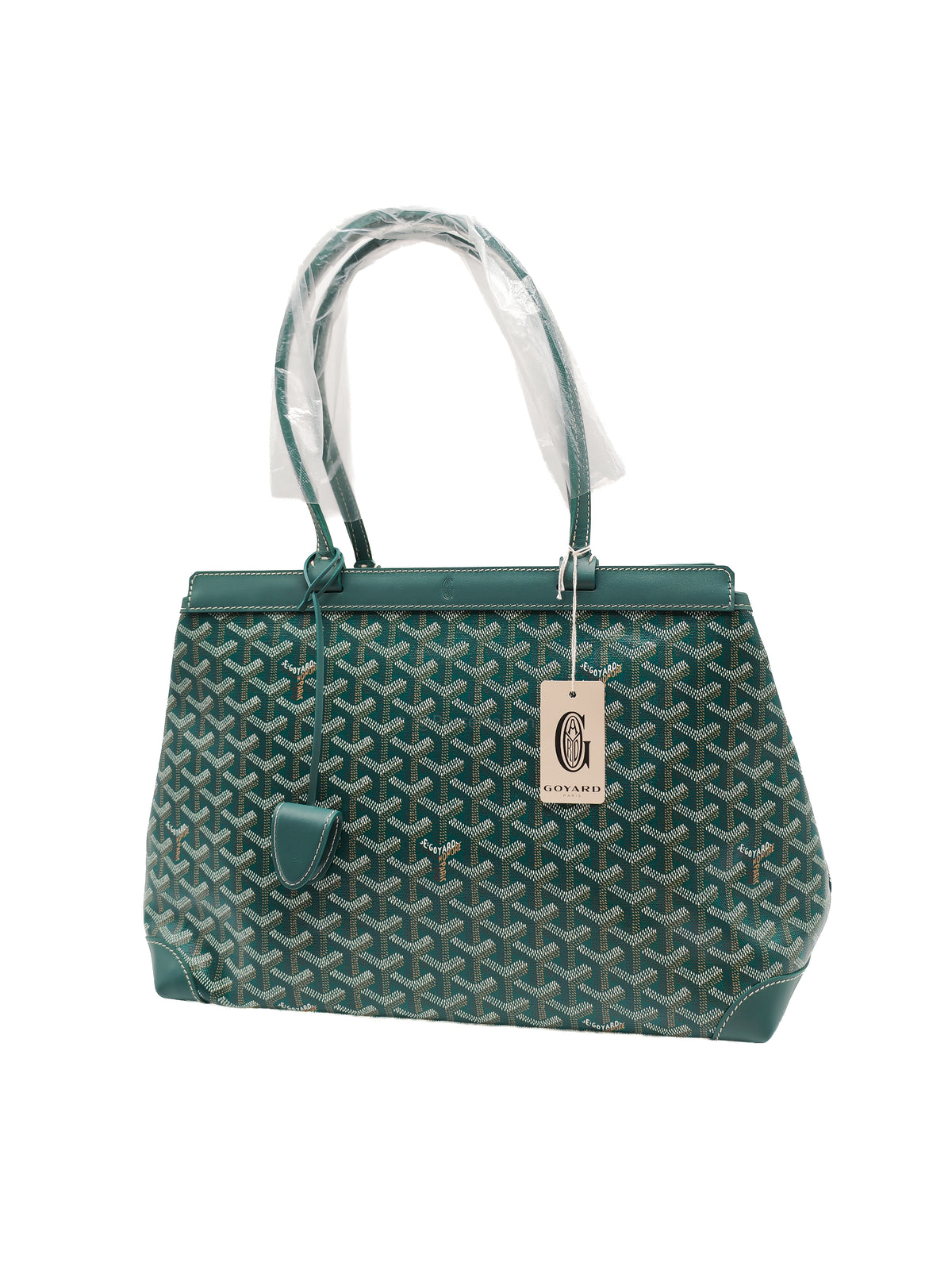 Goyard Bellechase Biaude PM Tote Green Bag Goyardine Canvas