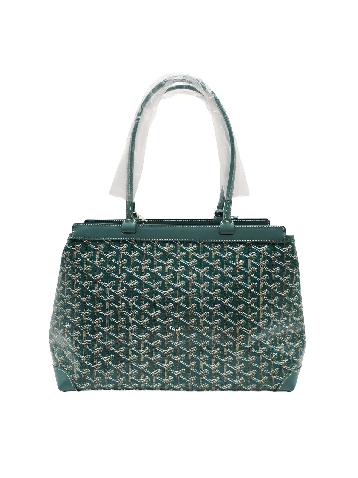 Goyard Bellechase Biaude PM Tote Green Bag Goyardine Canvas