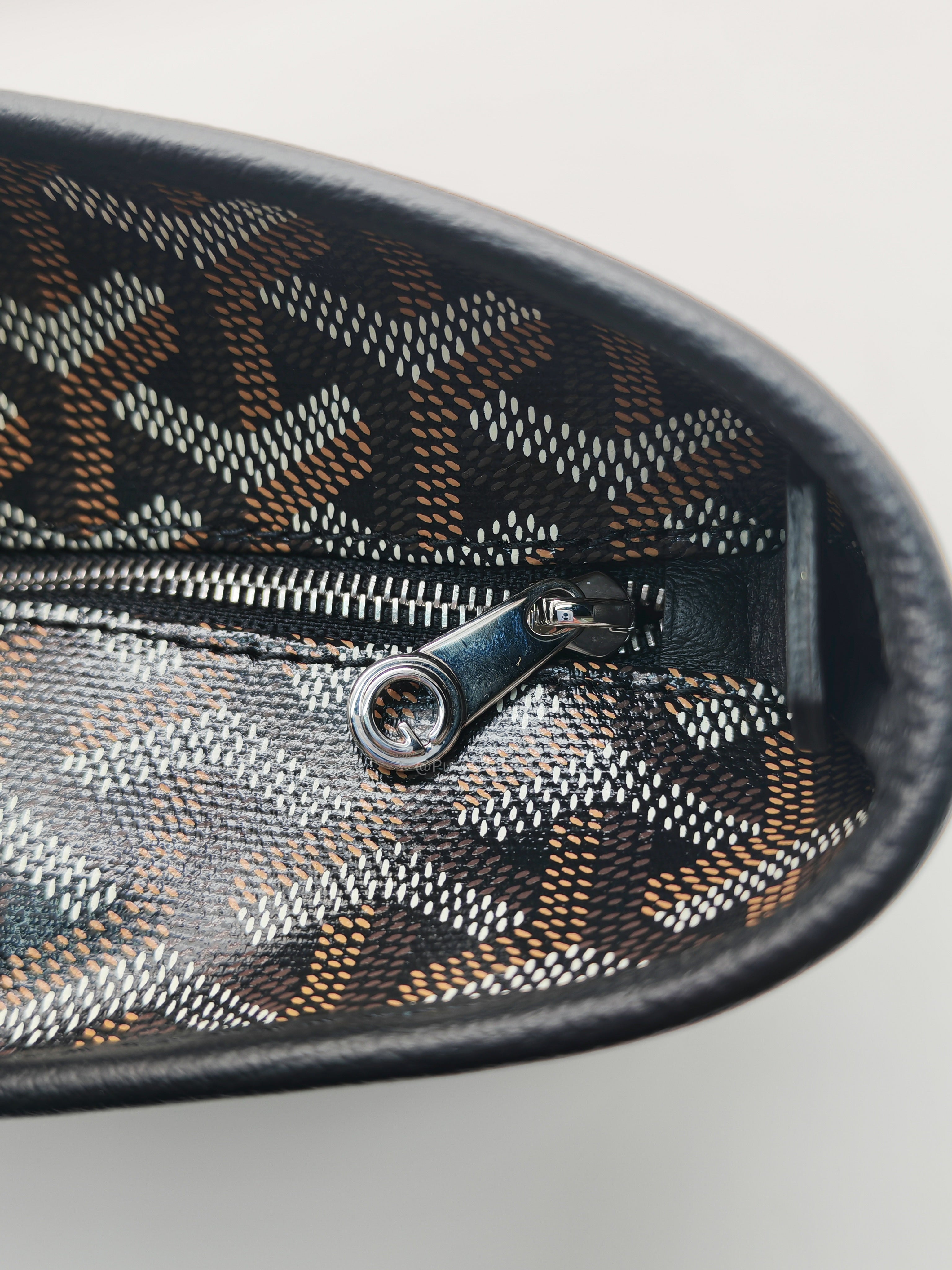 Goyard Artois PM Tote Bag in Noir/Black Goyardine Canvas