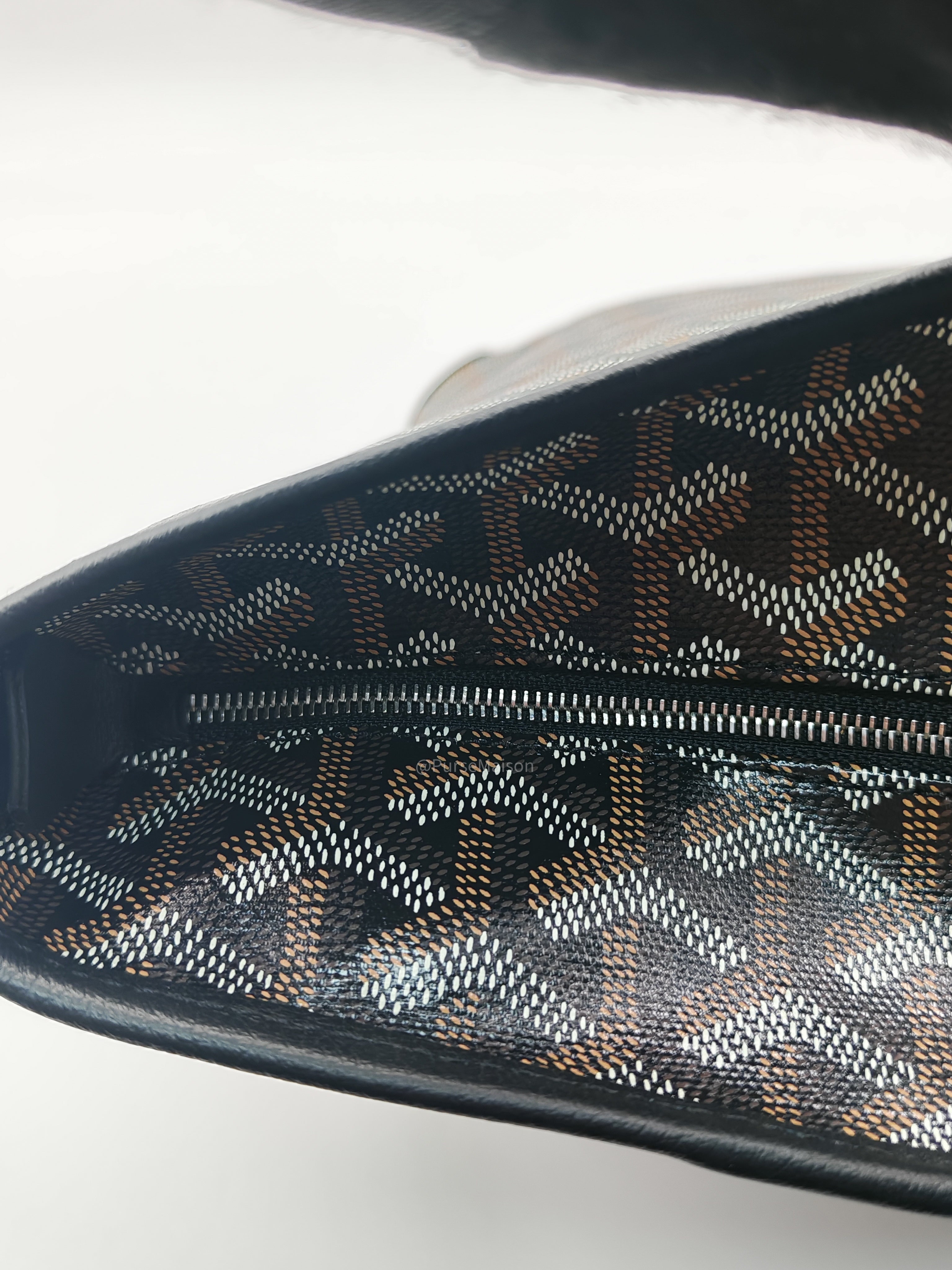Goyard Artois PM Tote Bag in Noir/Black Goyardine Canvas