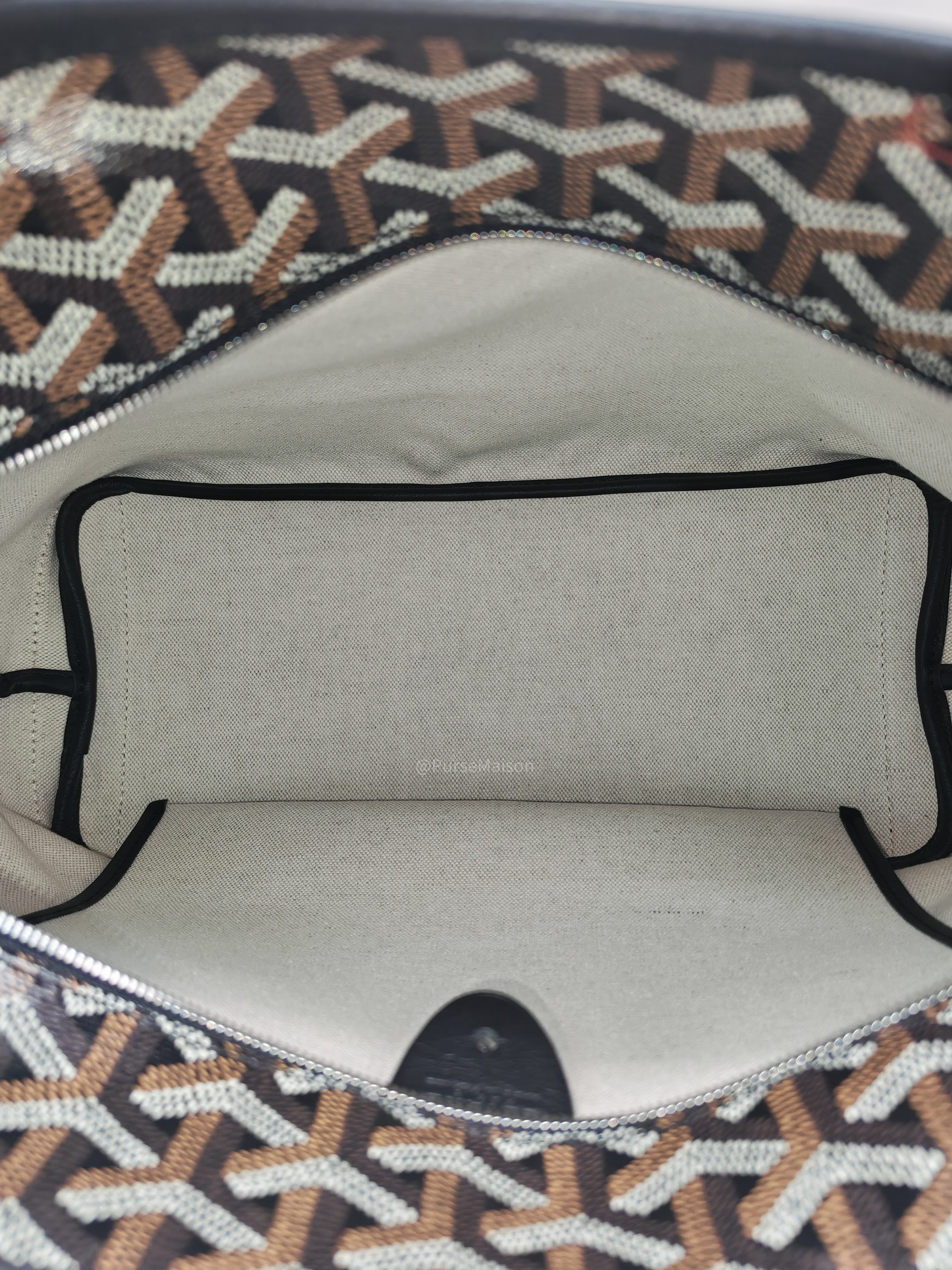 Goyard Artois PM Tote Bag in Noir/Black Goyardine Canvas