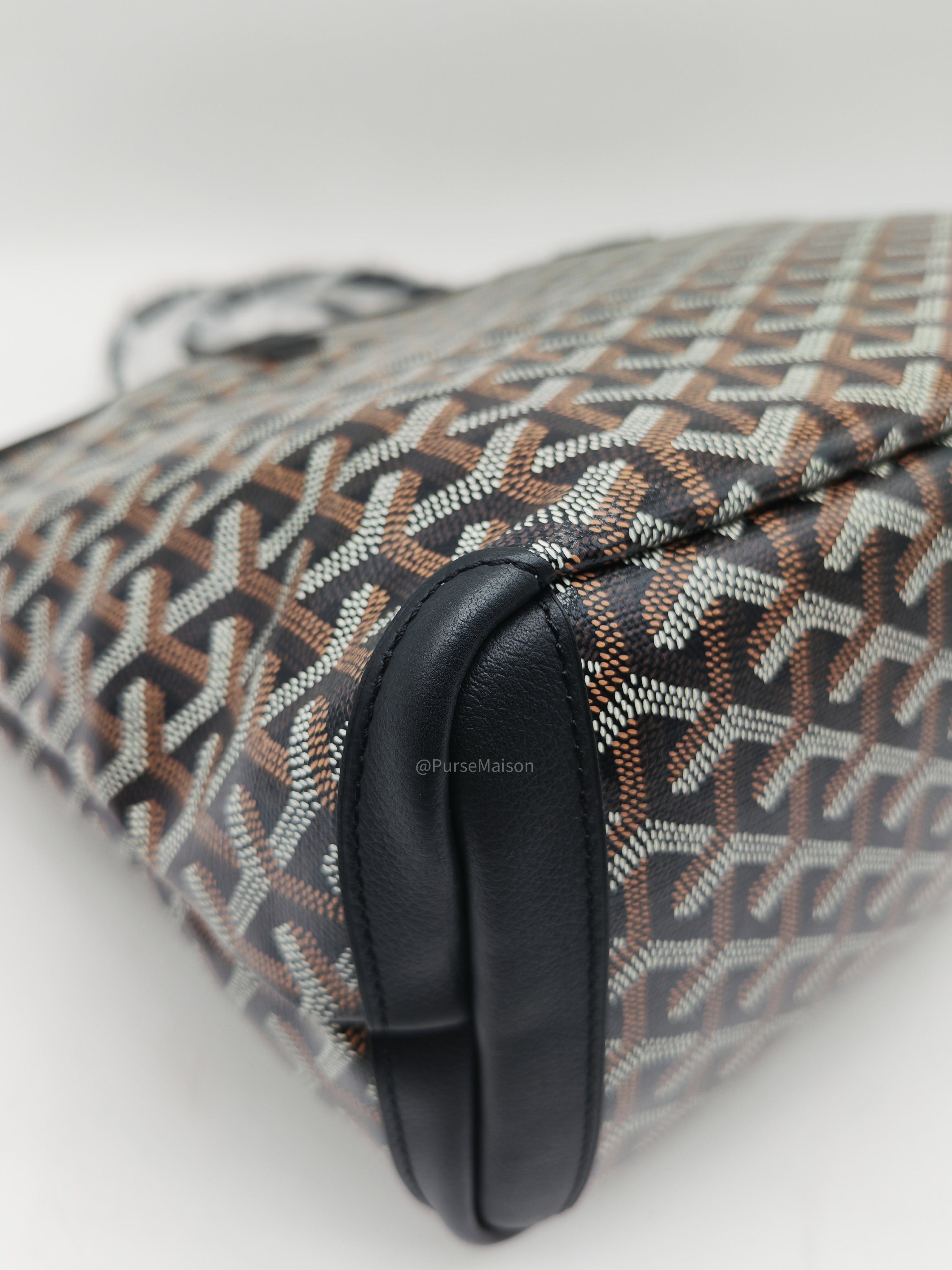 Goyard Artois PM Tote Bag in Noir/Black Goyardine Canvas
