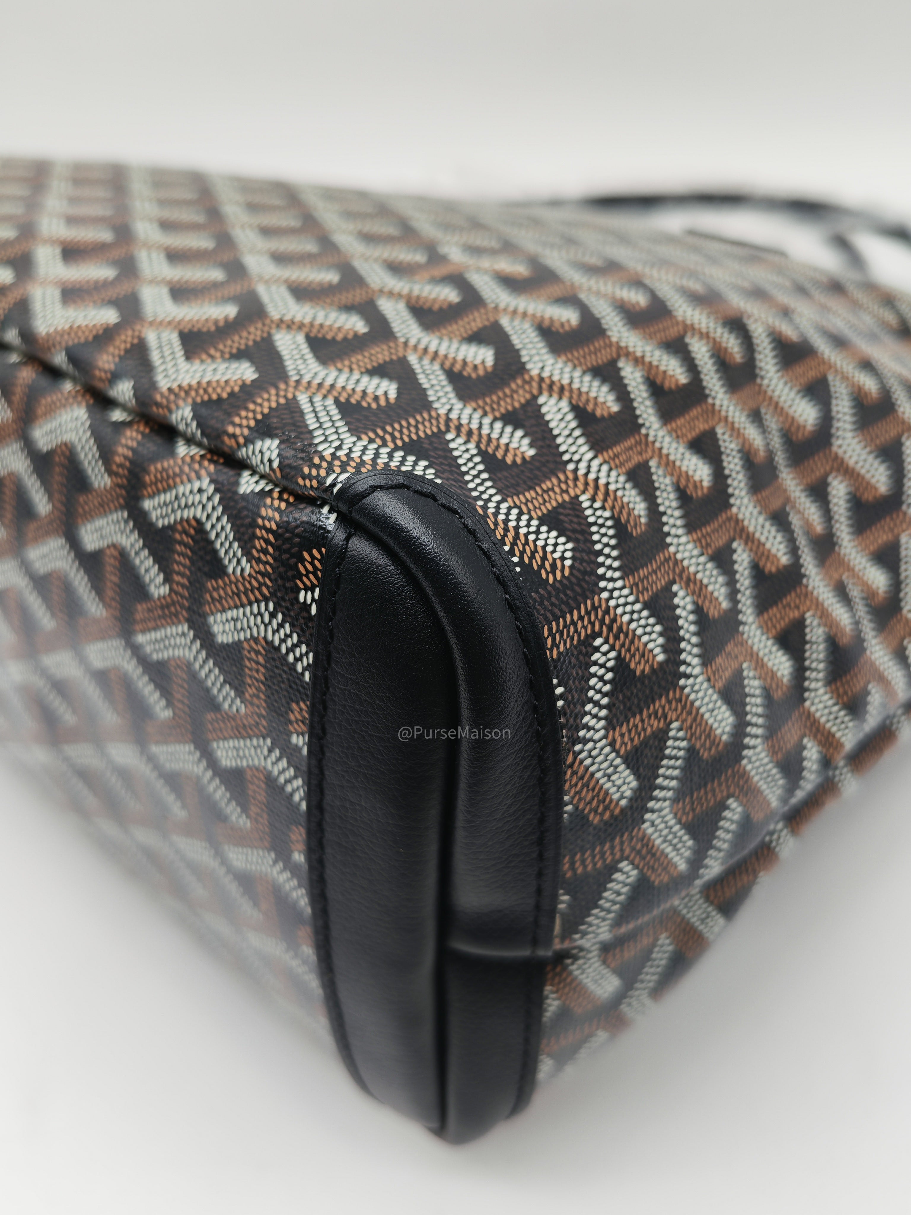 Goyard Artois PM Tote Bag in Noir/Black Goyardine Canvas