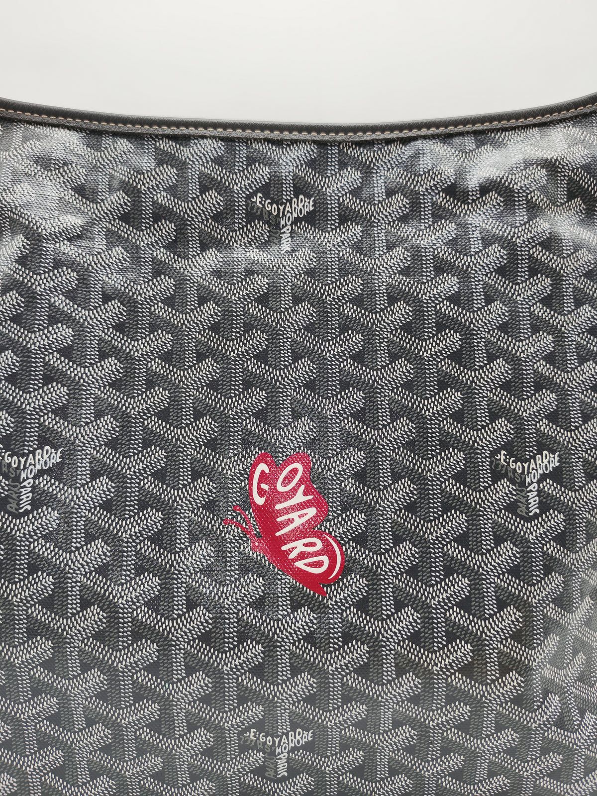 Goyard Boheme Hobo Bag PM in Gray Goyardine Canvas