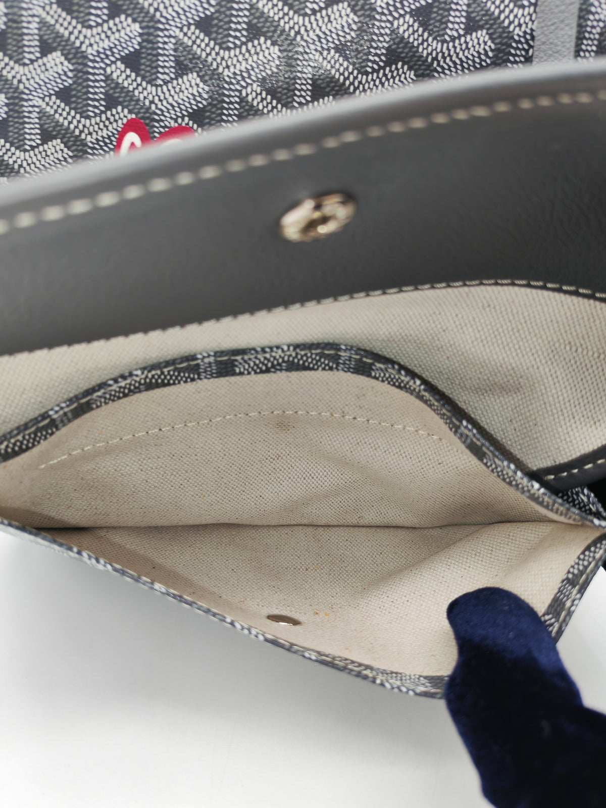 Goyard Boheme Hobo Bag PM in Gray Goyardine Canvas