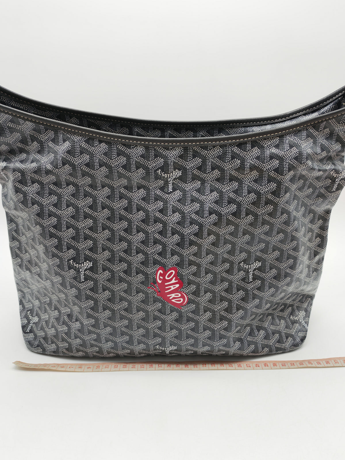 Goyard Boheme Hobo Bag PM in Gray Goyardine Canvas