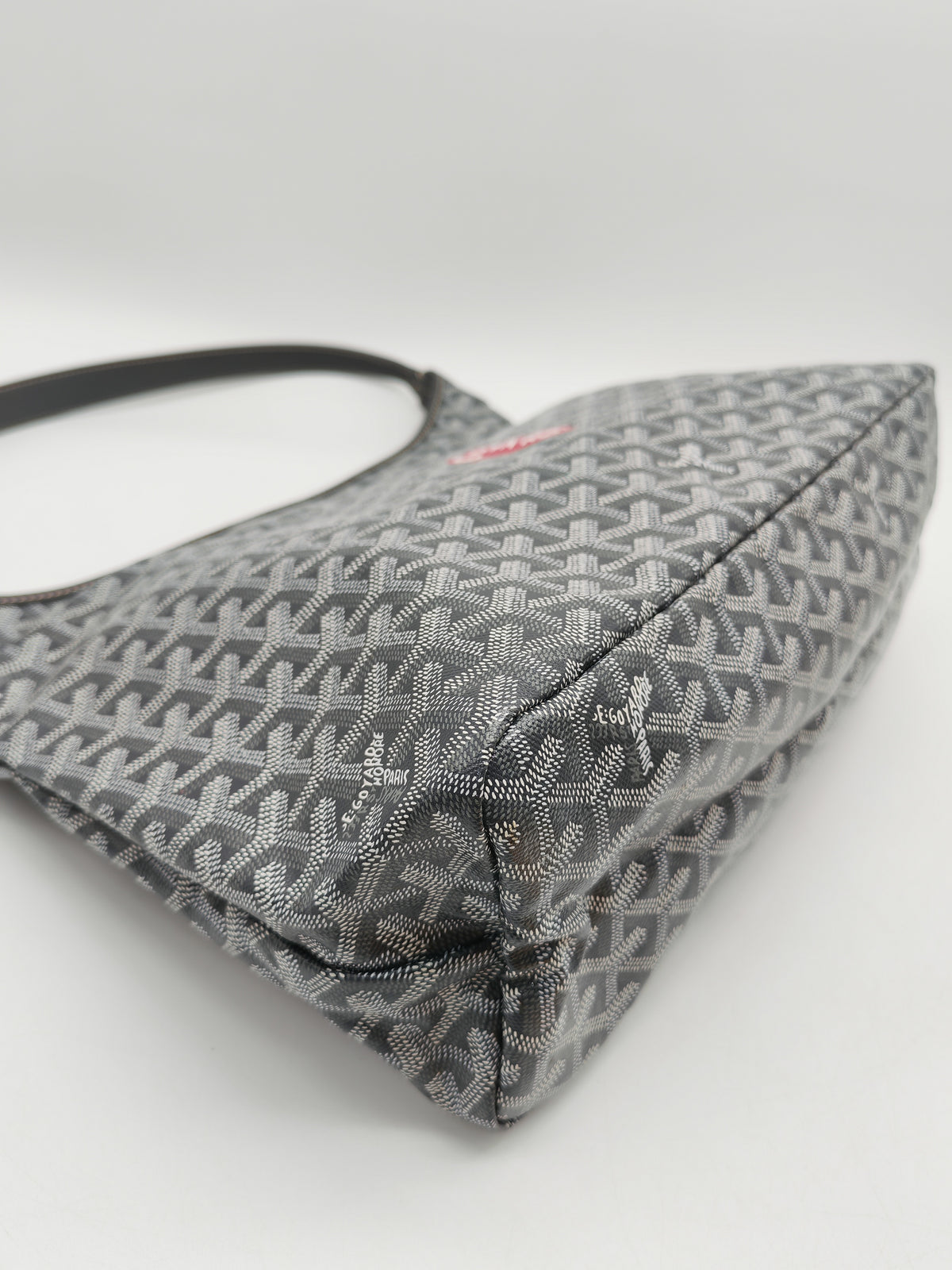 Goyard Boheme Hobo Bag PM in Gray Goyardine Canvas