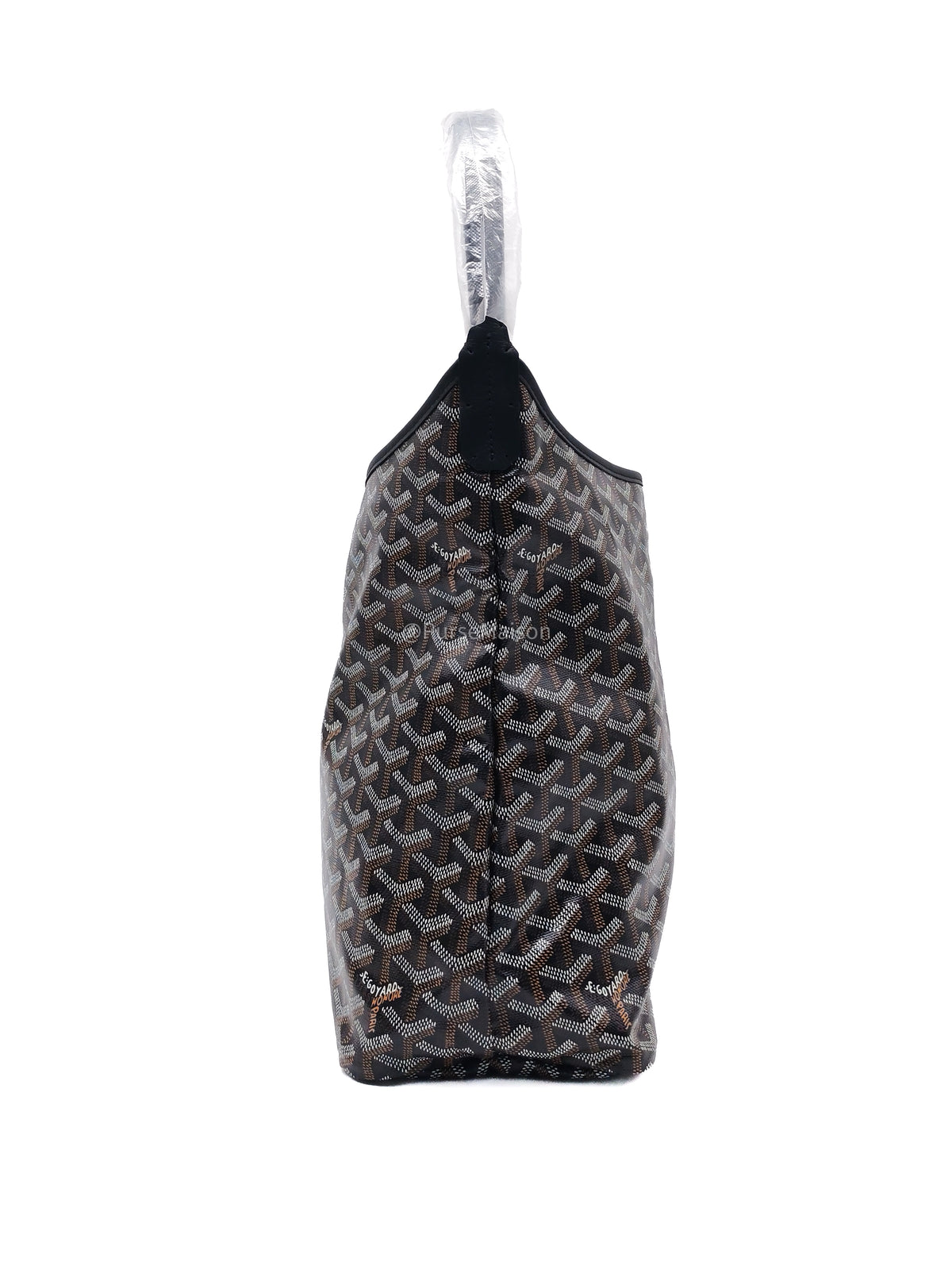Goyard Boheme Hobo Bag PM in Black Goyardine Canvas