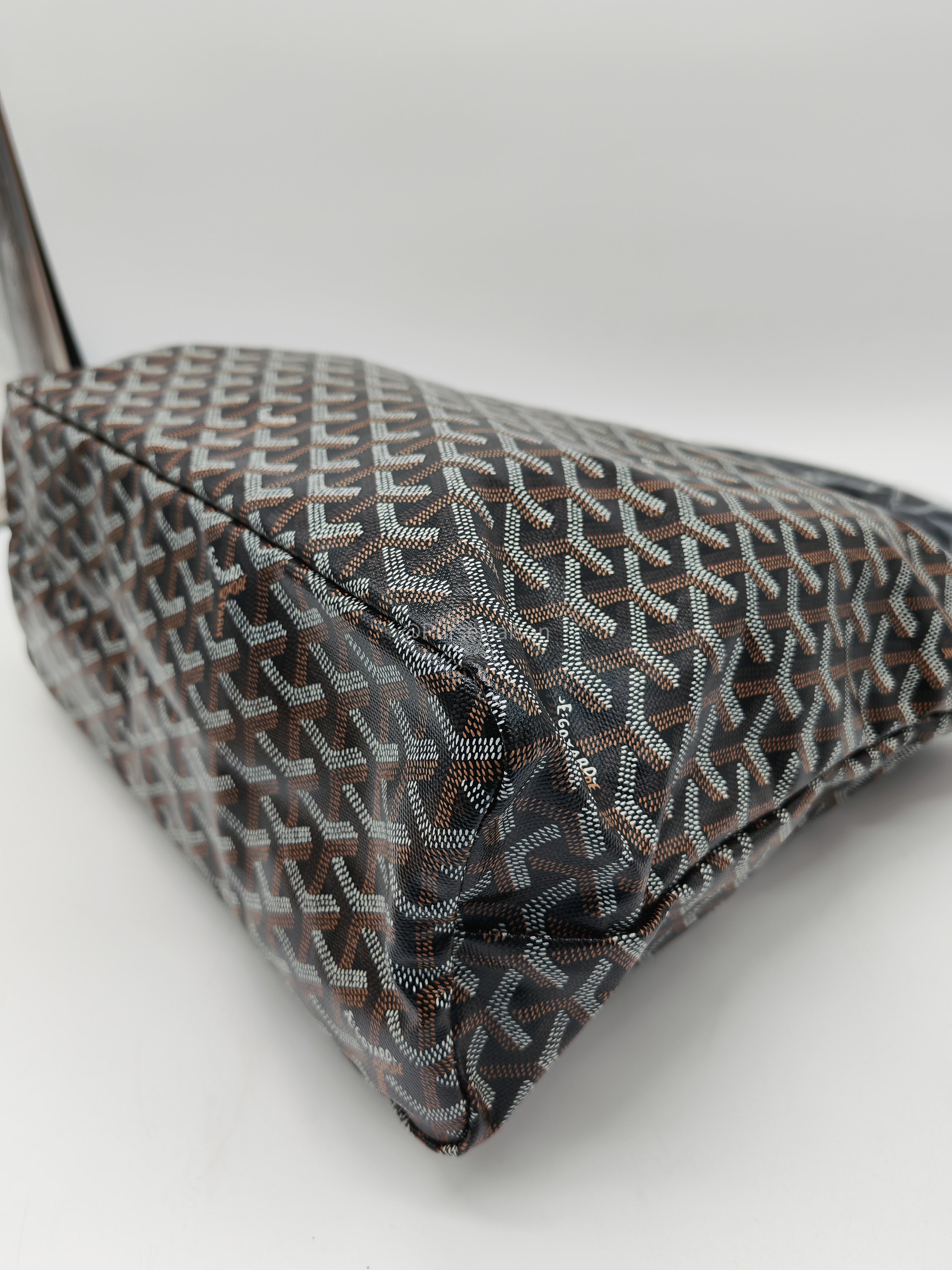Goyard Boheme Hobo Bag PM in Black Goyardine Canvas