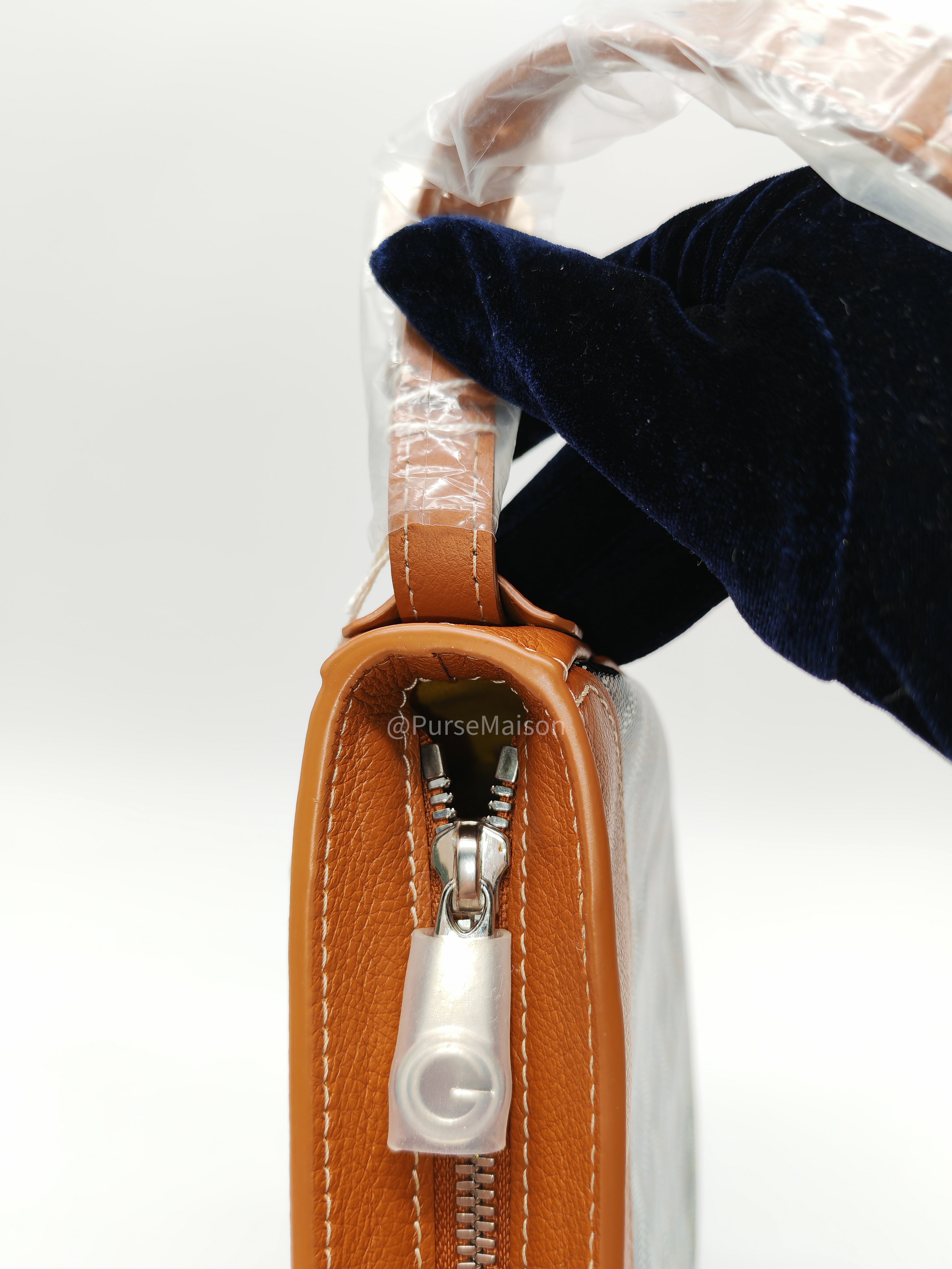 Goyard Hirondelle in Tan Goyardine Canvas Shoulder Bag
