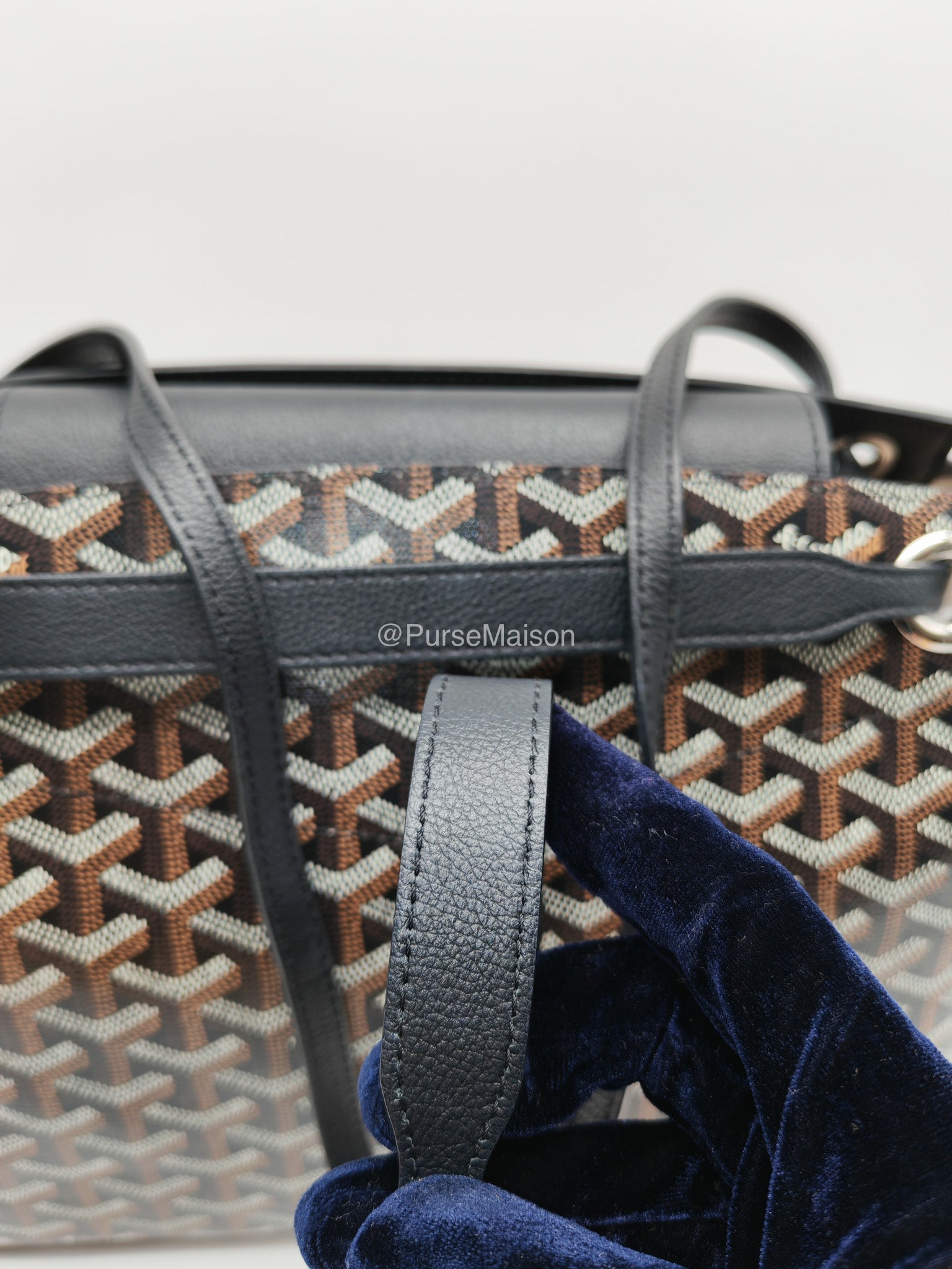 Goyard Rouette Souple PM in BLack Goyardine Canvas