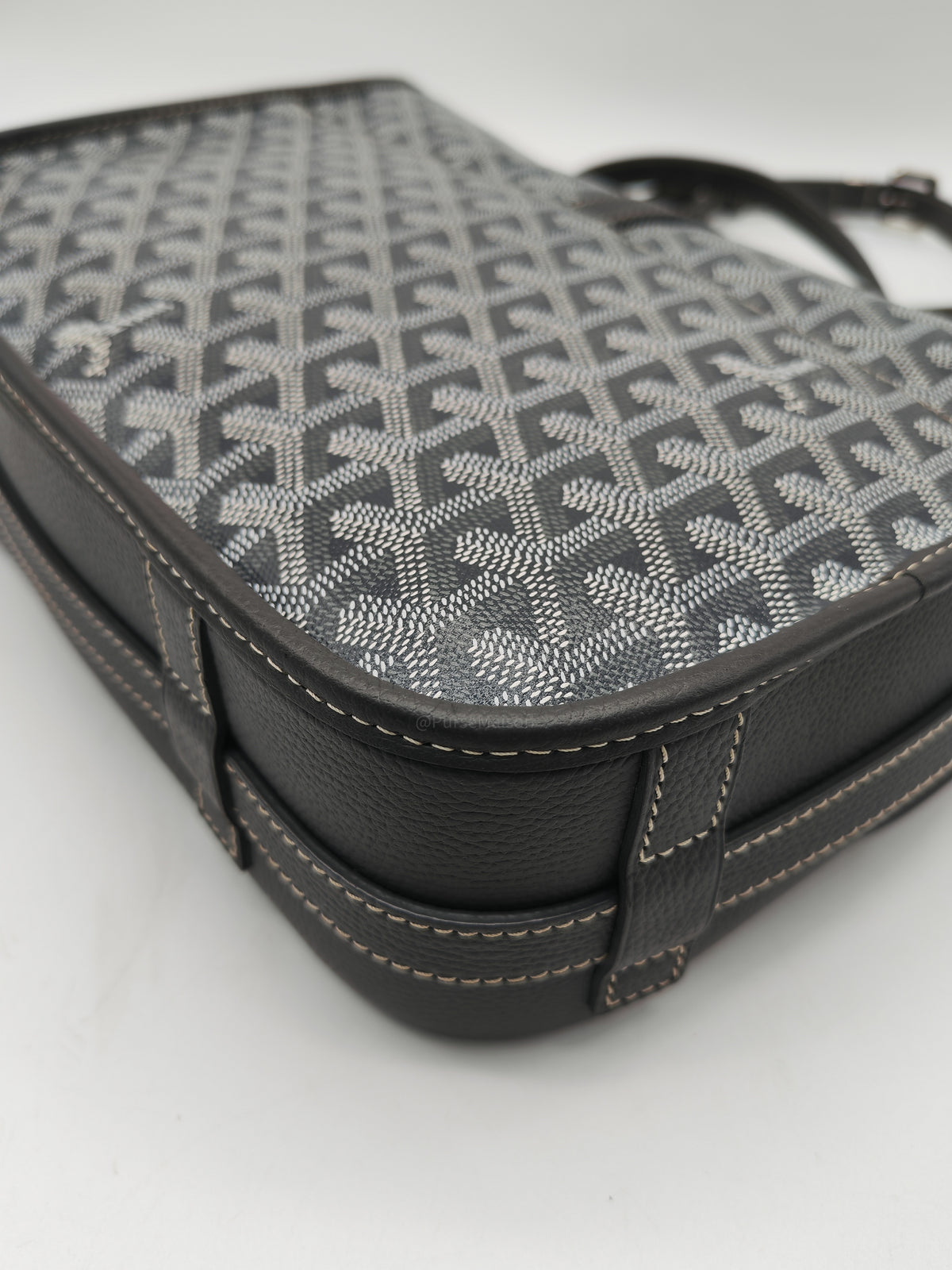 Goyard Belvedere Limited Edition in Gray Goyardine Canvas Messenger Bag