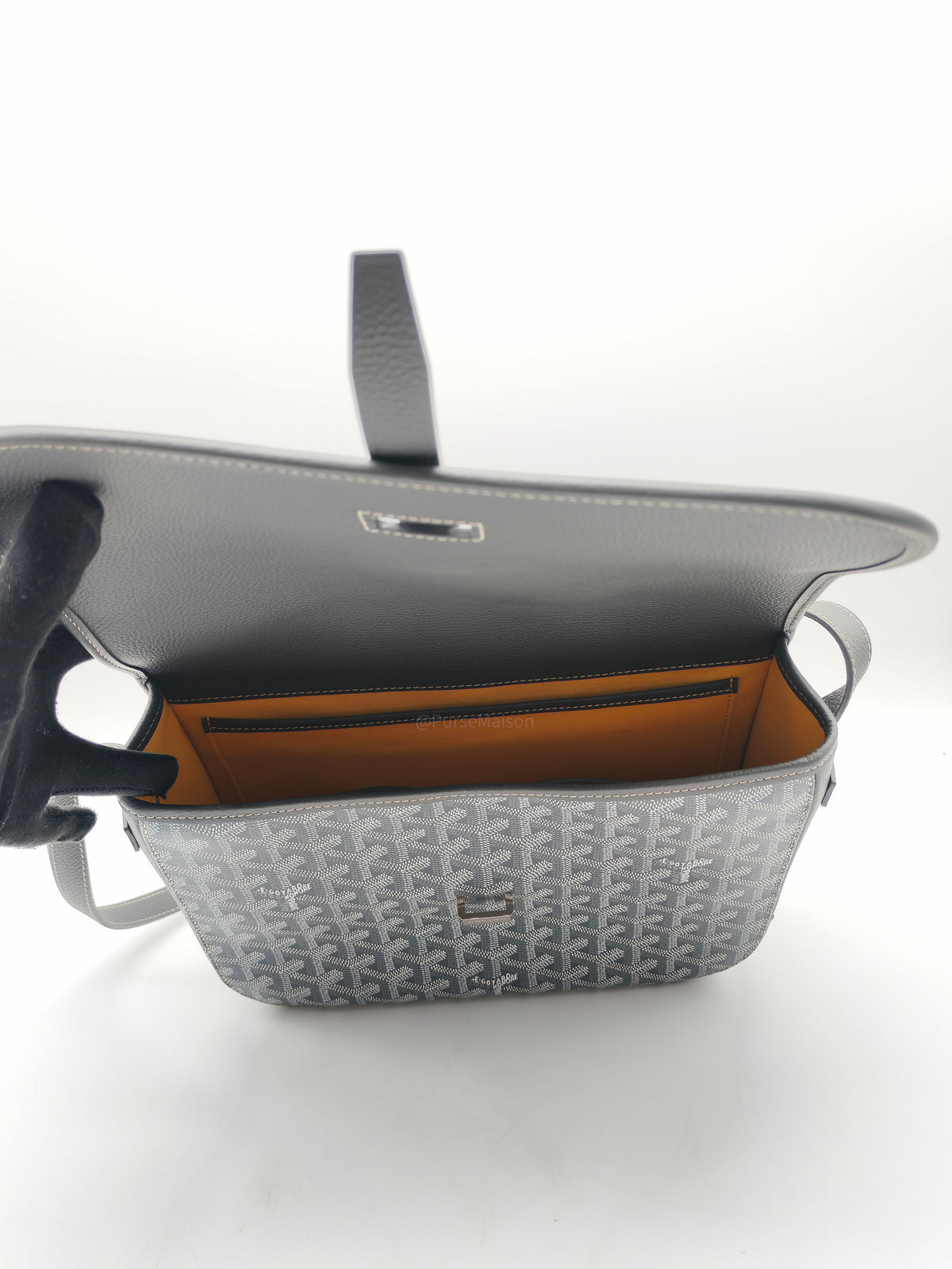 Goyard Belvedere Limited Edition in Gray Goyardine Canvas Messenger Bag