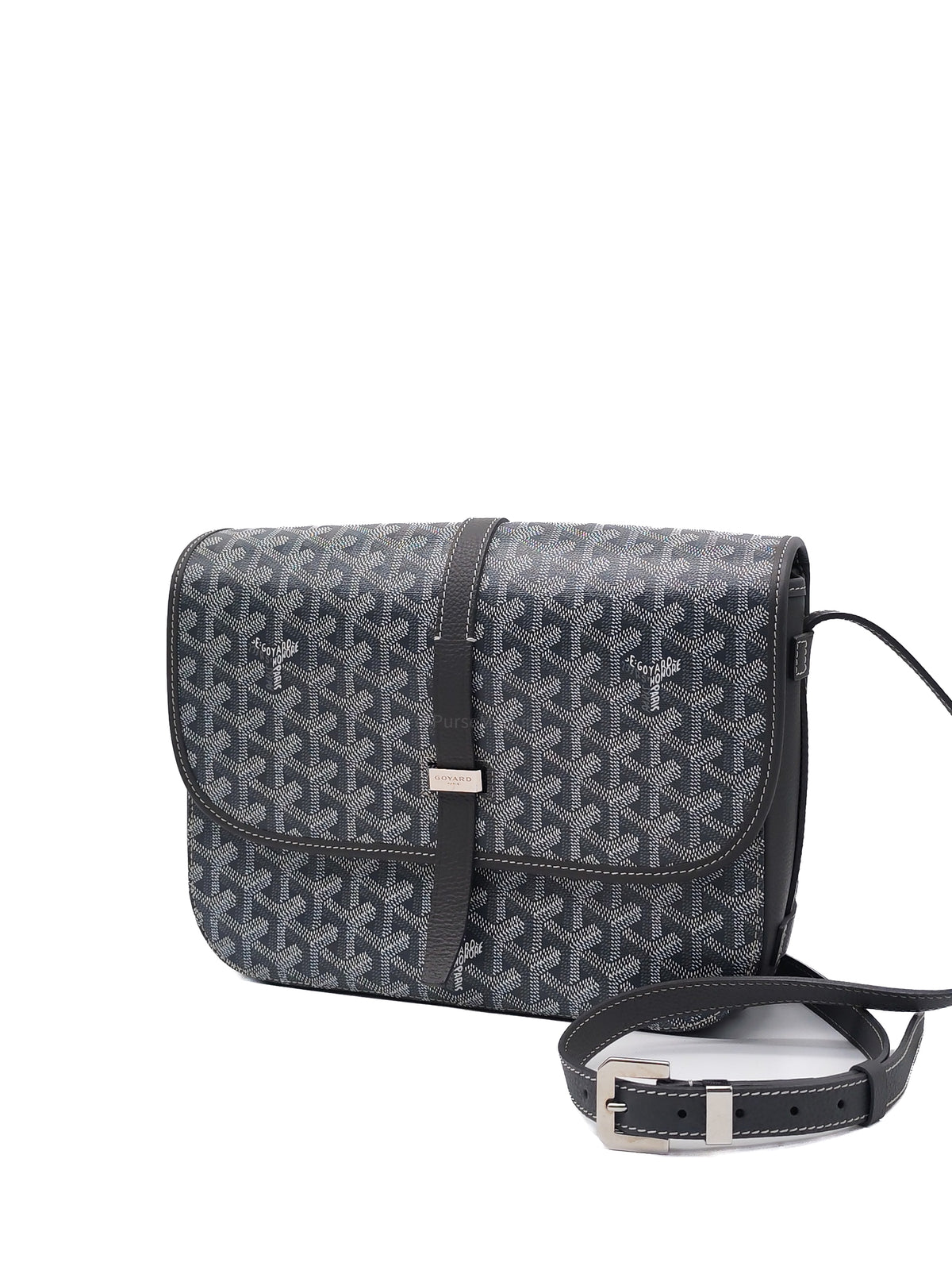 Goyard Belvedere Limited Edition in Gray Goyardine Canvas Messenger Bag