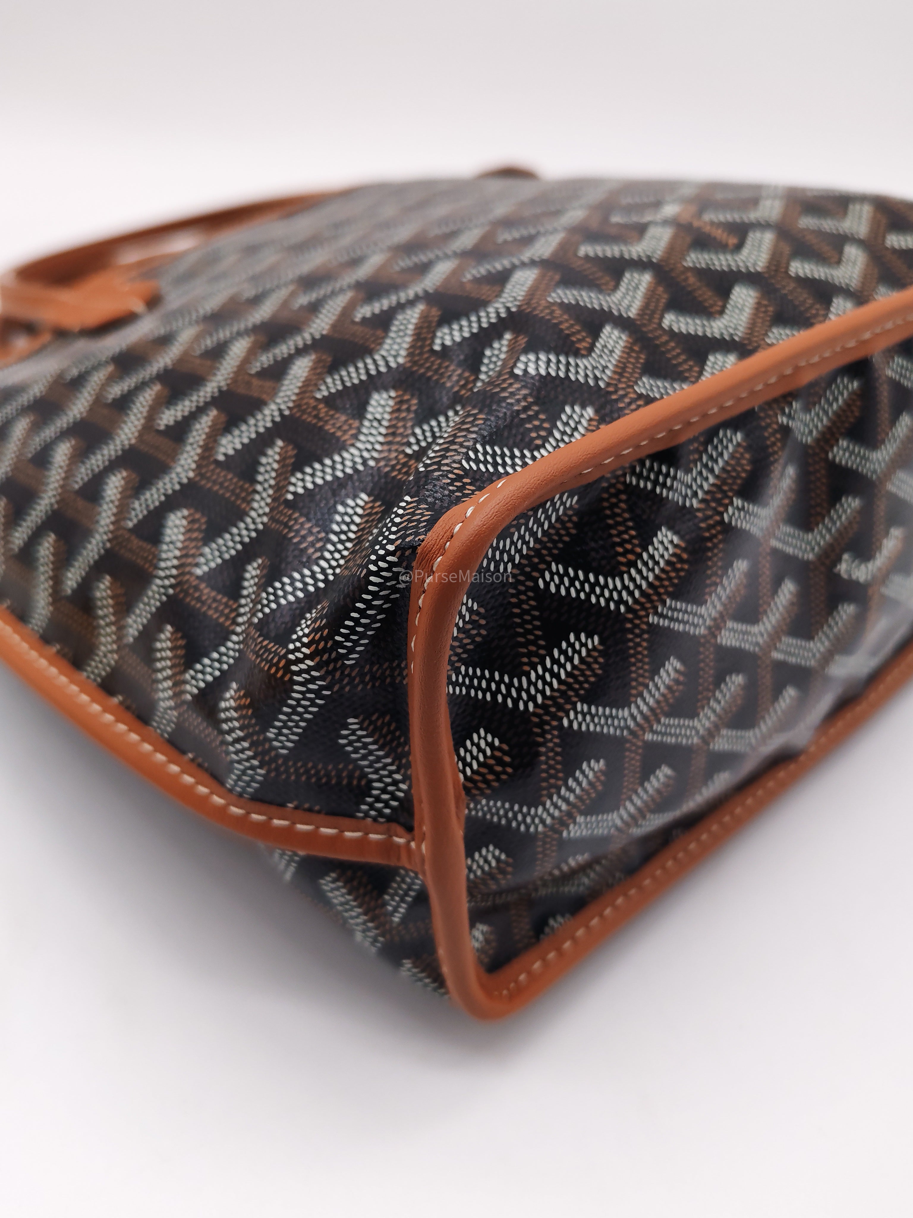 Goyard Mini Anjou Tote Bag in Tan Goyardine Canvas