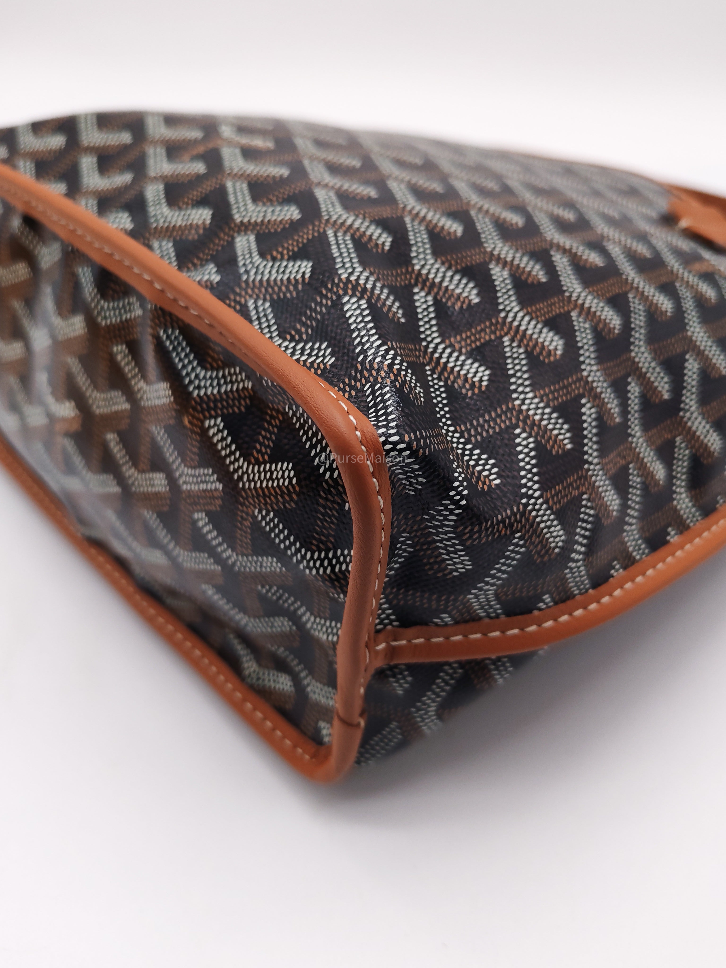 Goyard Mini Anjou Tote Bag in Tan Goyardine Canvas