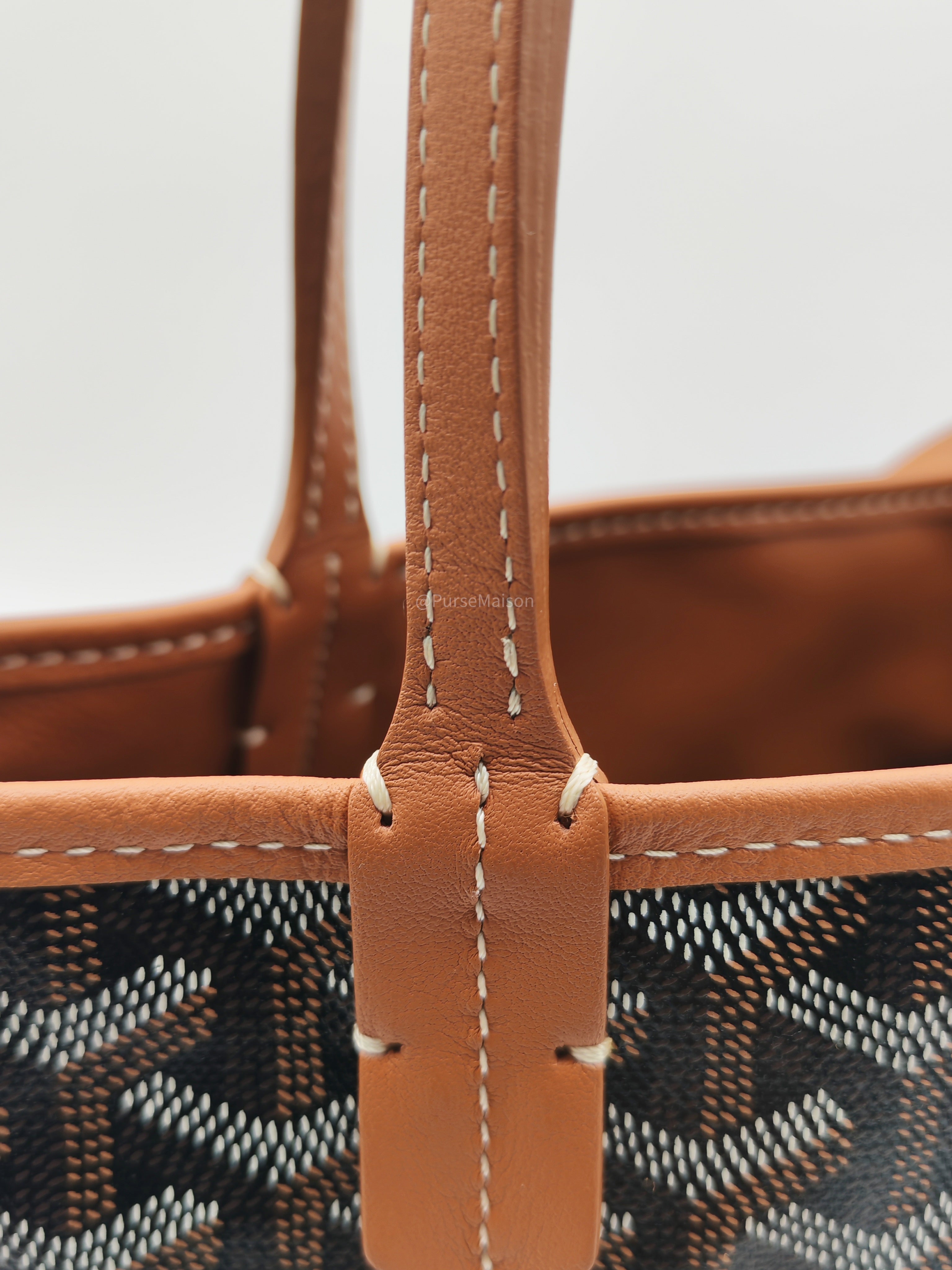 Goyard Mini Anjou Tote Bag in Tan Goyardine Canvas