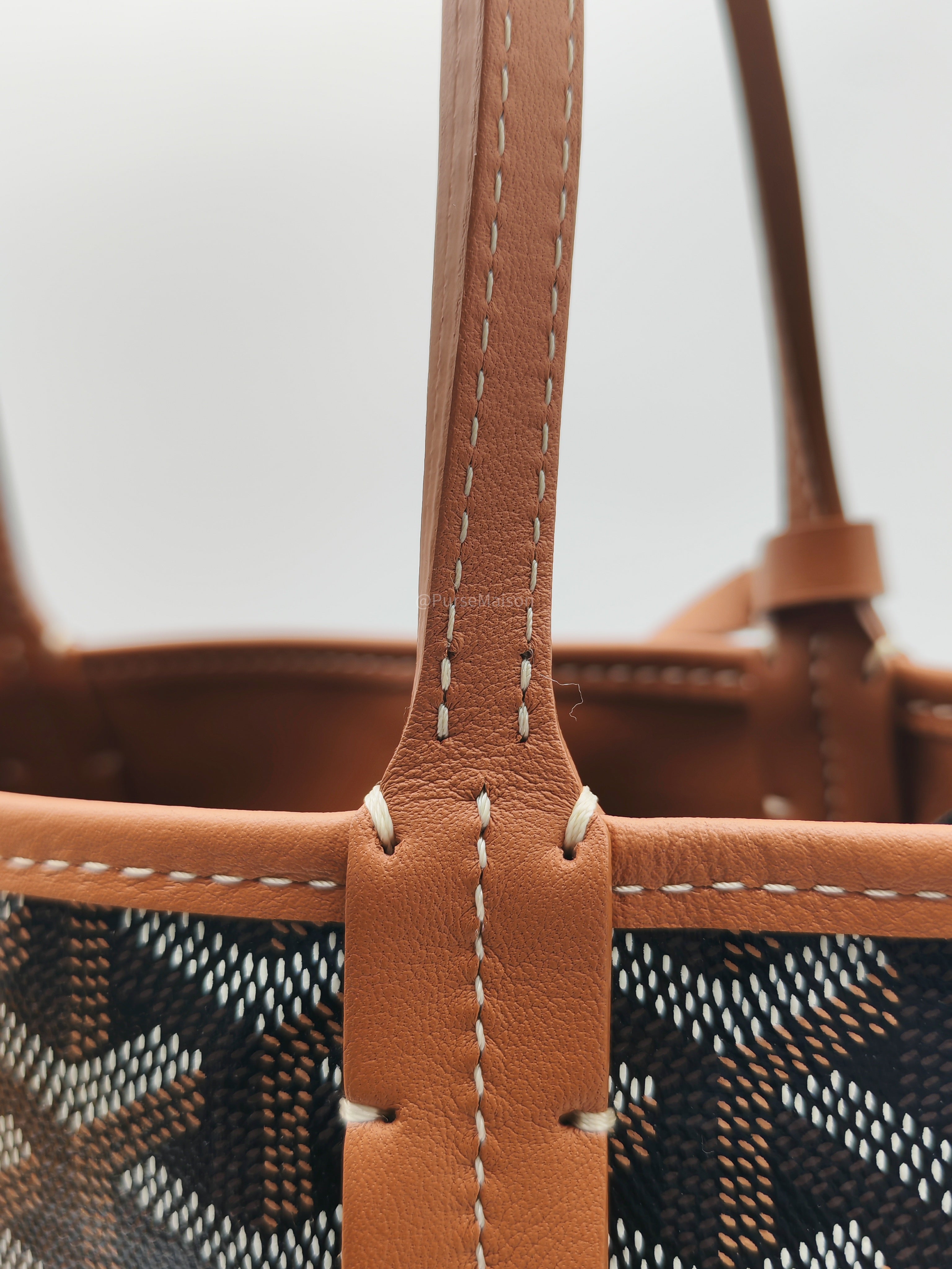 Goyard Mini Anjou Tote Bag in Tan Goyardine Canvas