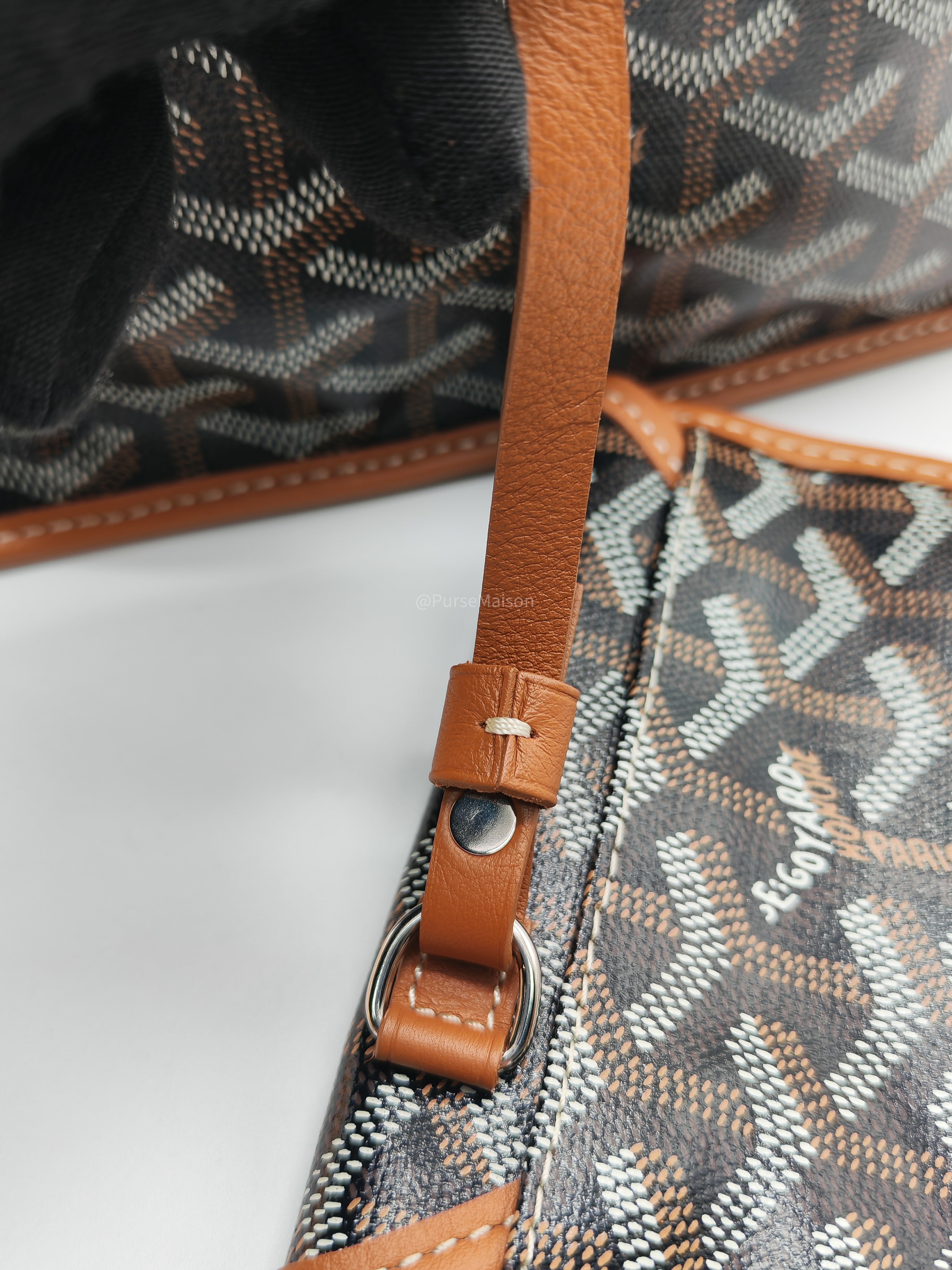 Goyard Mini Anjou Tote Bag in Tan Goyardine Canvas
