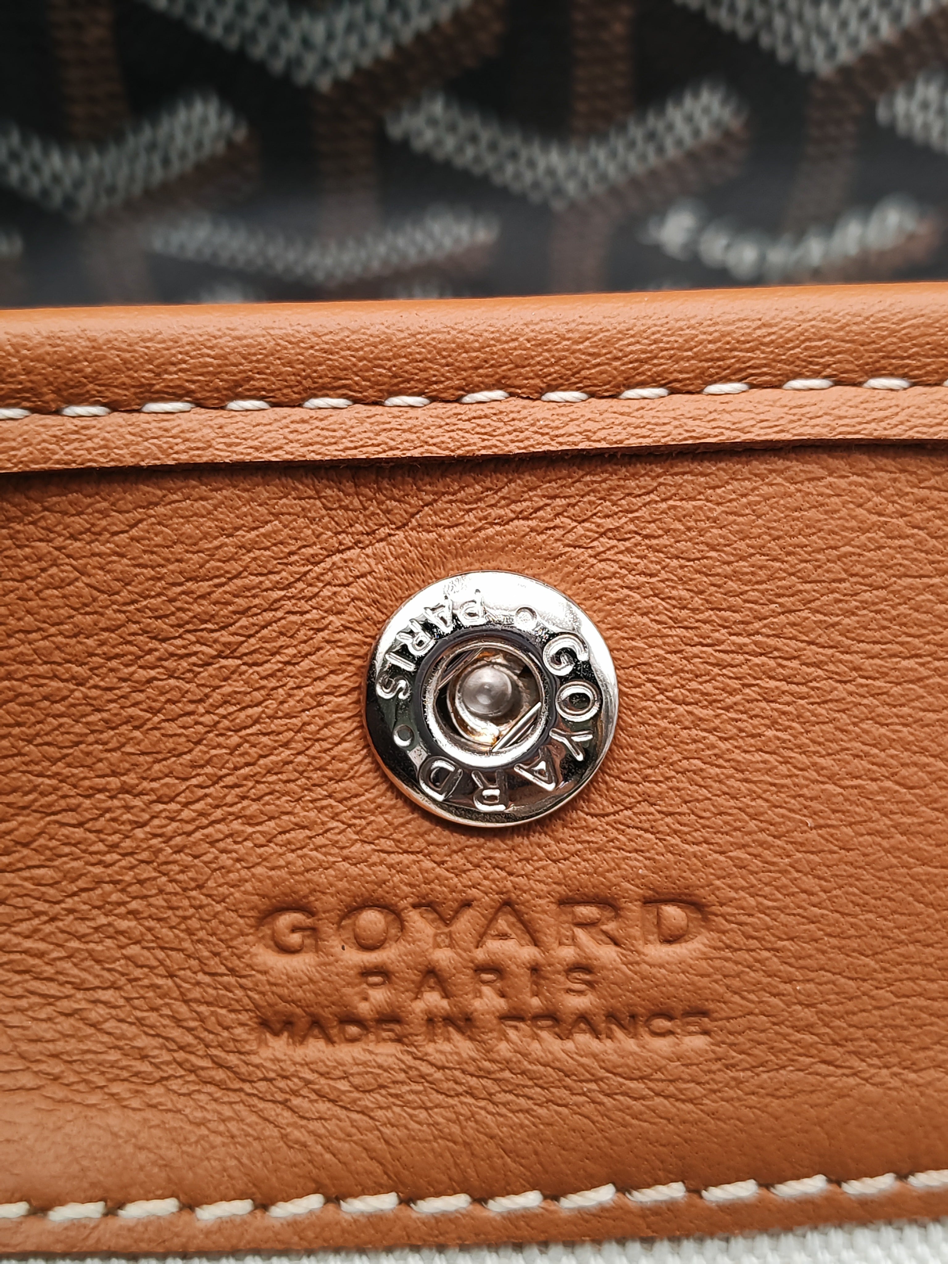 Goyard Mini Anjou Tote Bag in Tan Goyardine Canvas