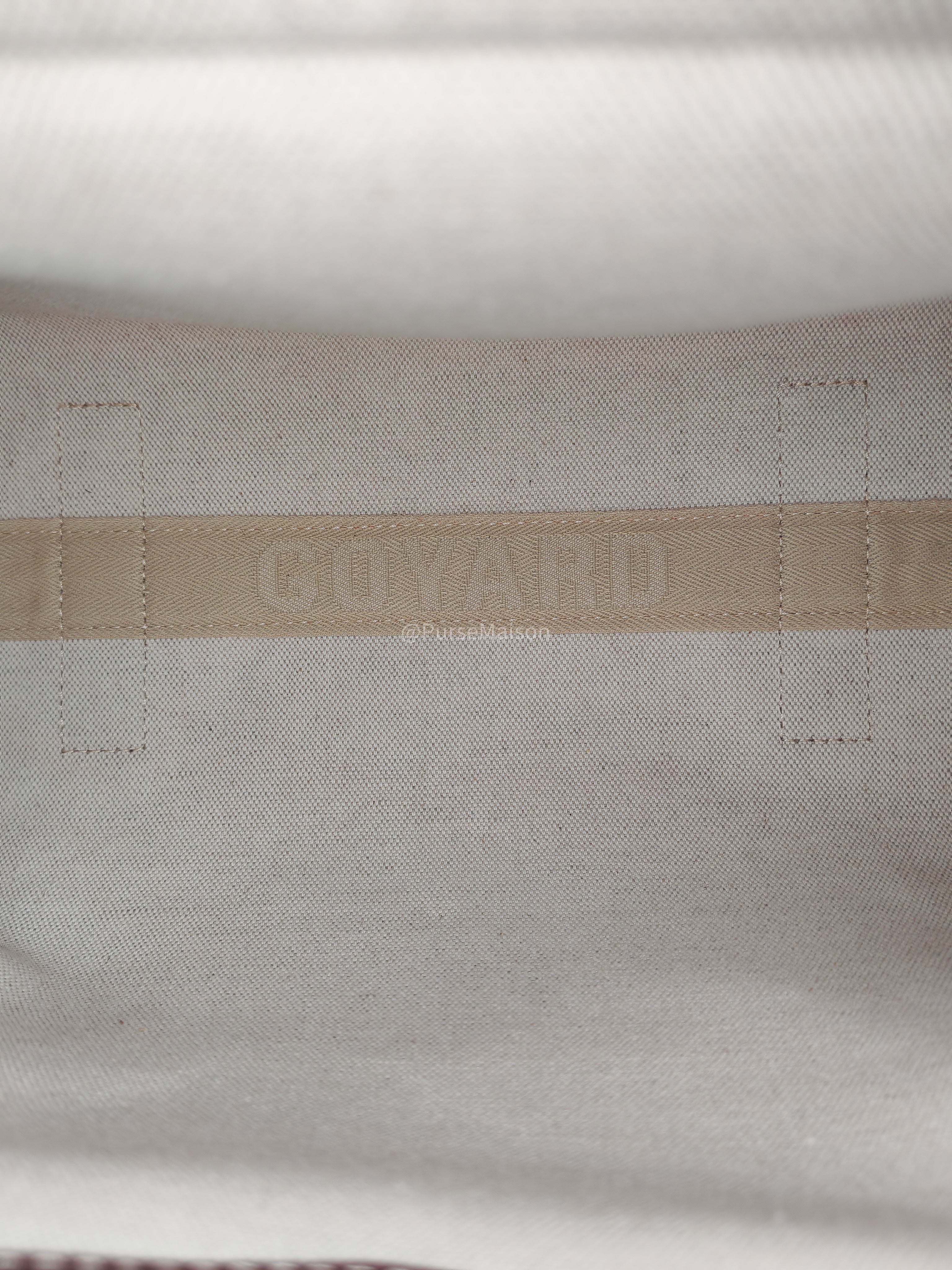 Goyard Rouette Souple Shoulder Bag PM in Burgundy Goyardine Canvas
