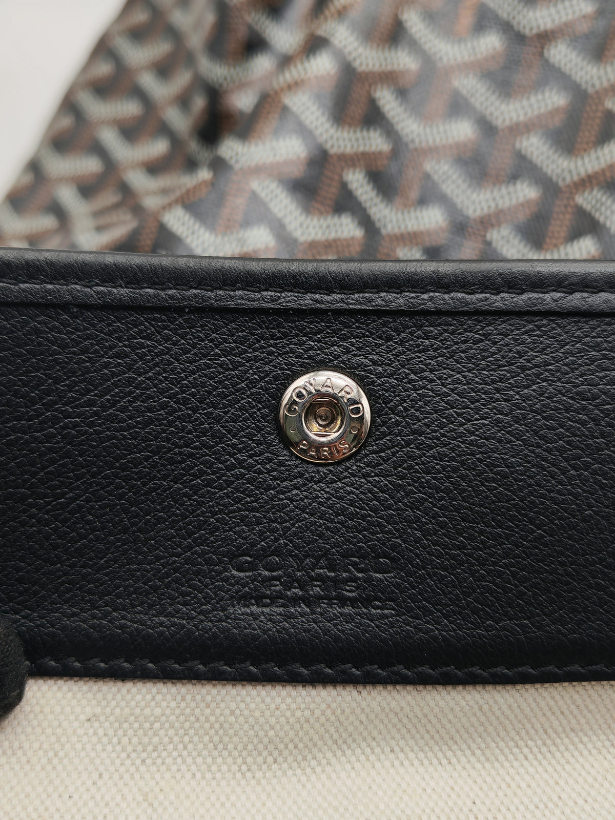 Goyard Saint Louis Tote Bag PM in Black Goyardine Canvas
