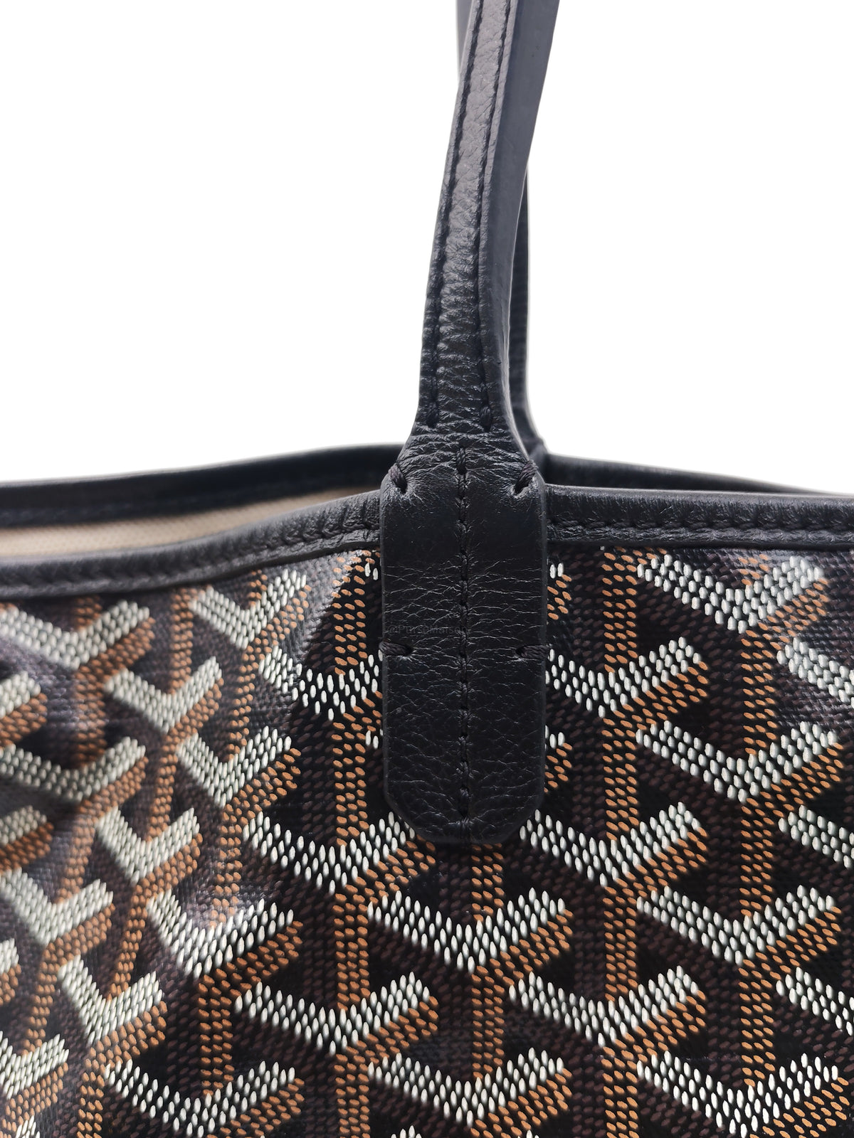 Goyard Saint Louis Tote Bag PM in Black Goyardine Canvas