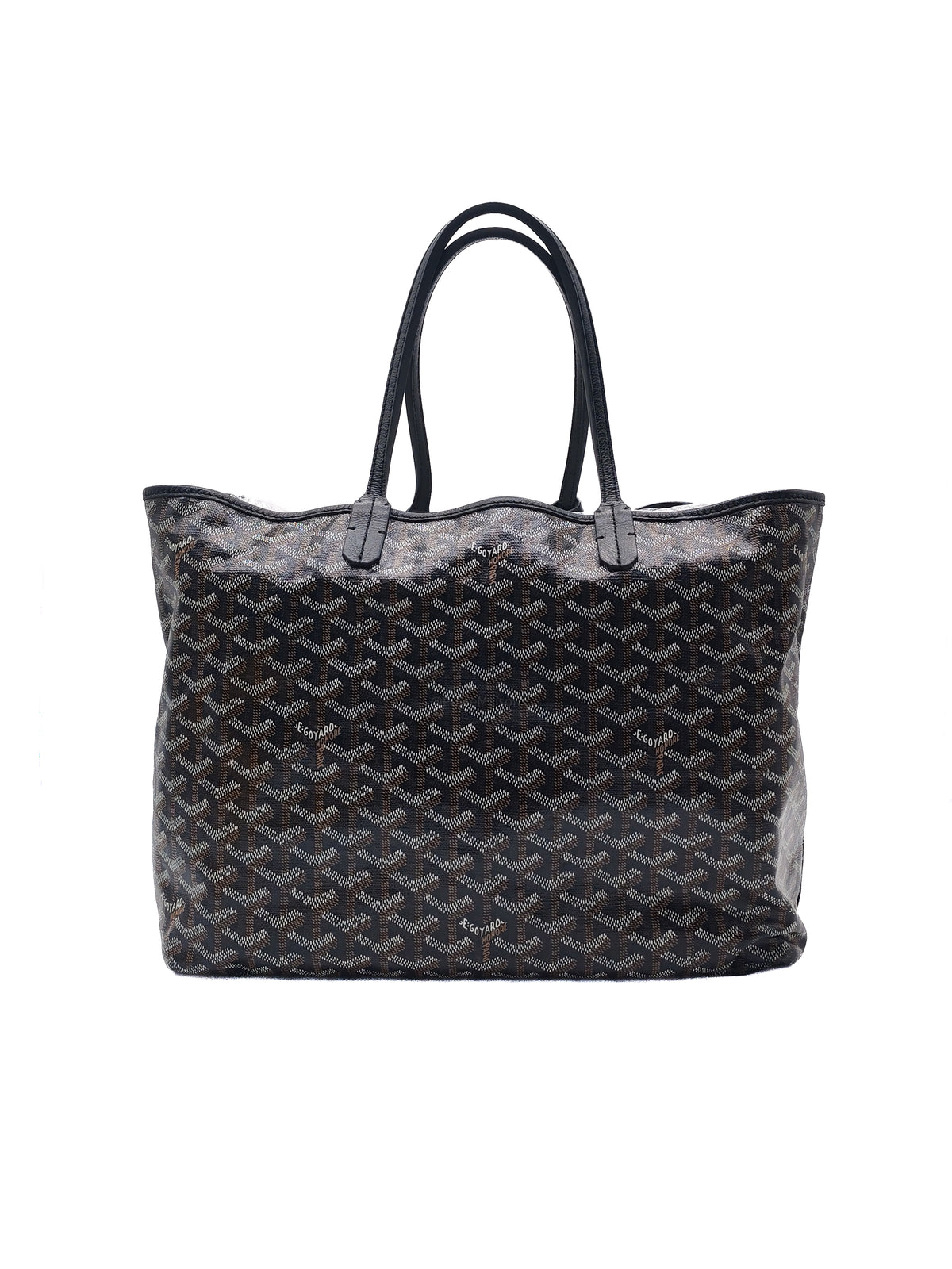 Goyard Saint Louis Tote Bag PM in Black Goyardine Canvas