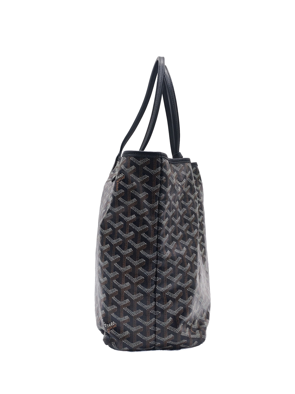Goyard Saint Louis Tote Bag PM in Black Goyardine Canvas