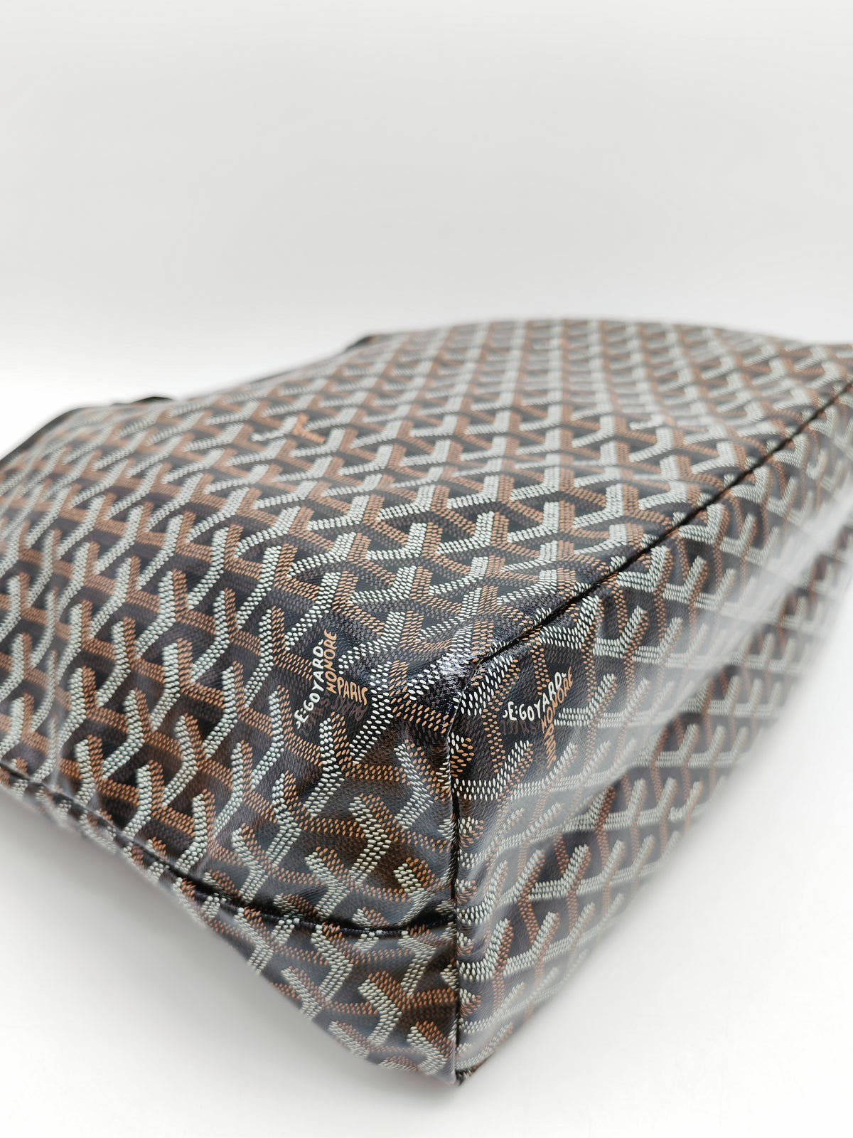 Goyard Saint Louis PM in Black Goyardine Canvas