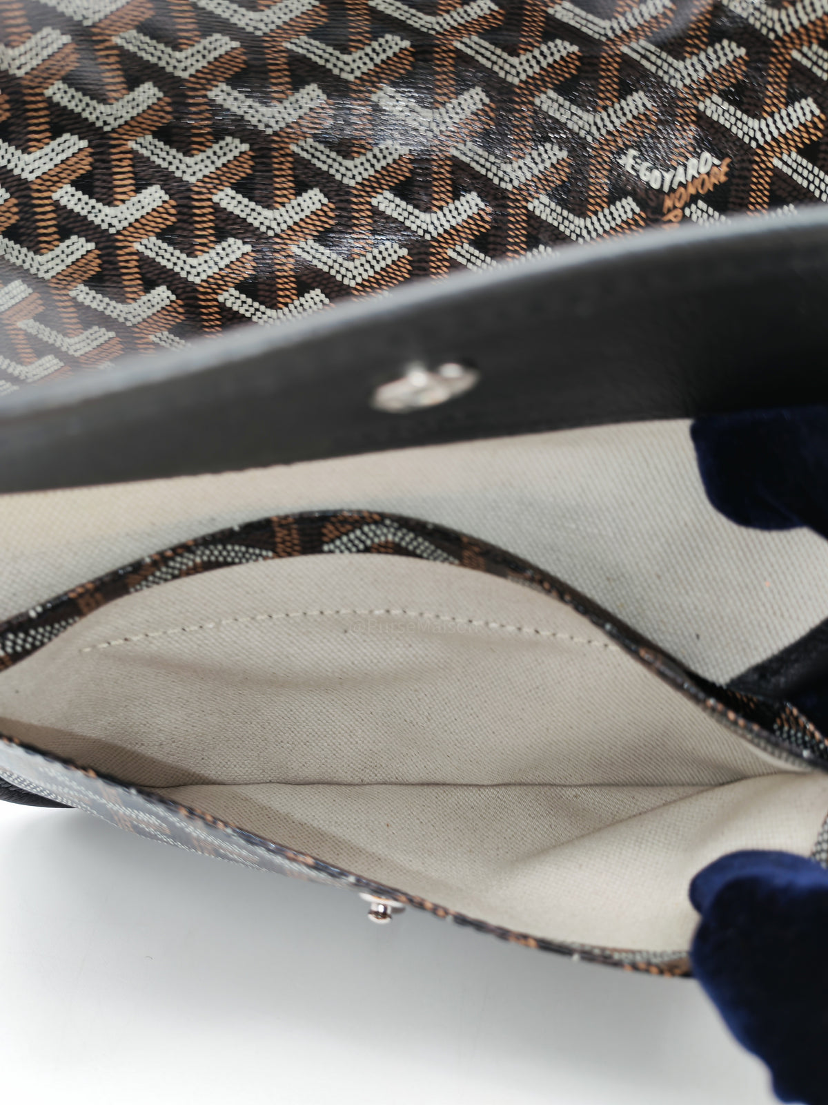 Goyard Saint Louis PM in Black Goyardine Canvas
