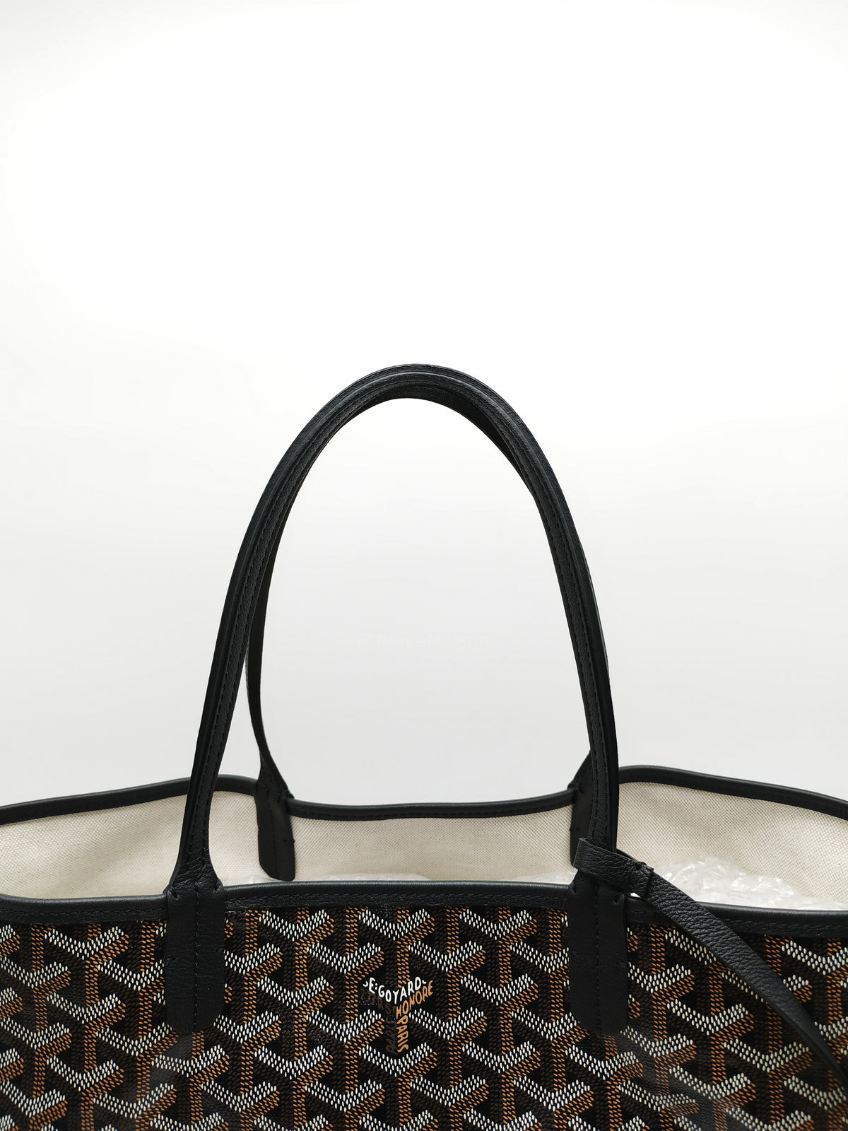 Goyard Saint Louis PM in Black Goyardine Canvas