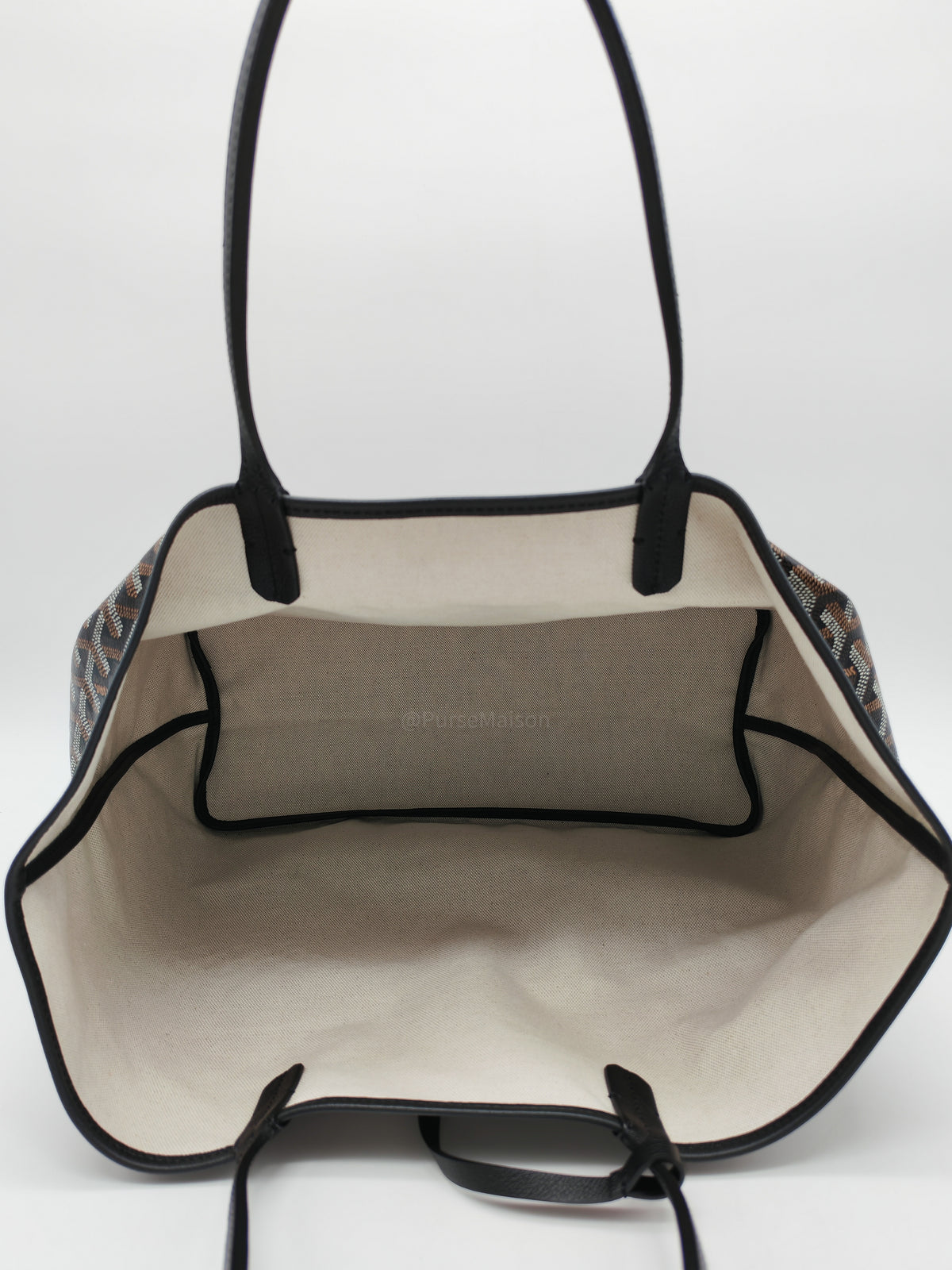 Goyard Saint Louis PM in Black Goyardine Canvas
