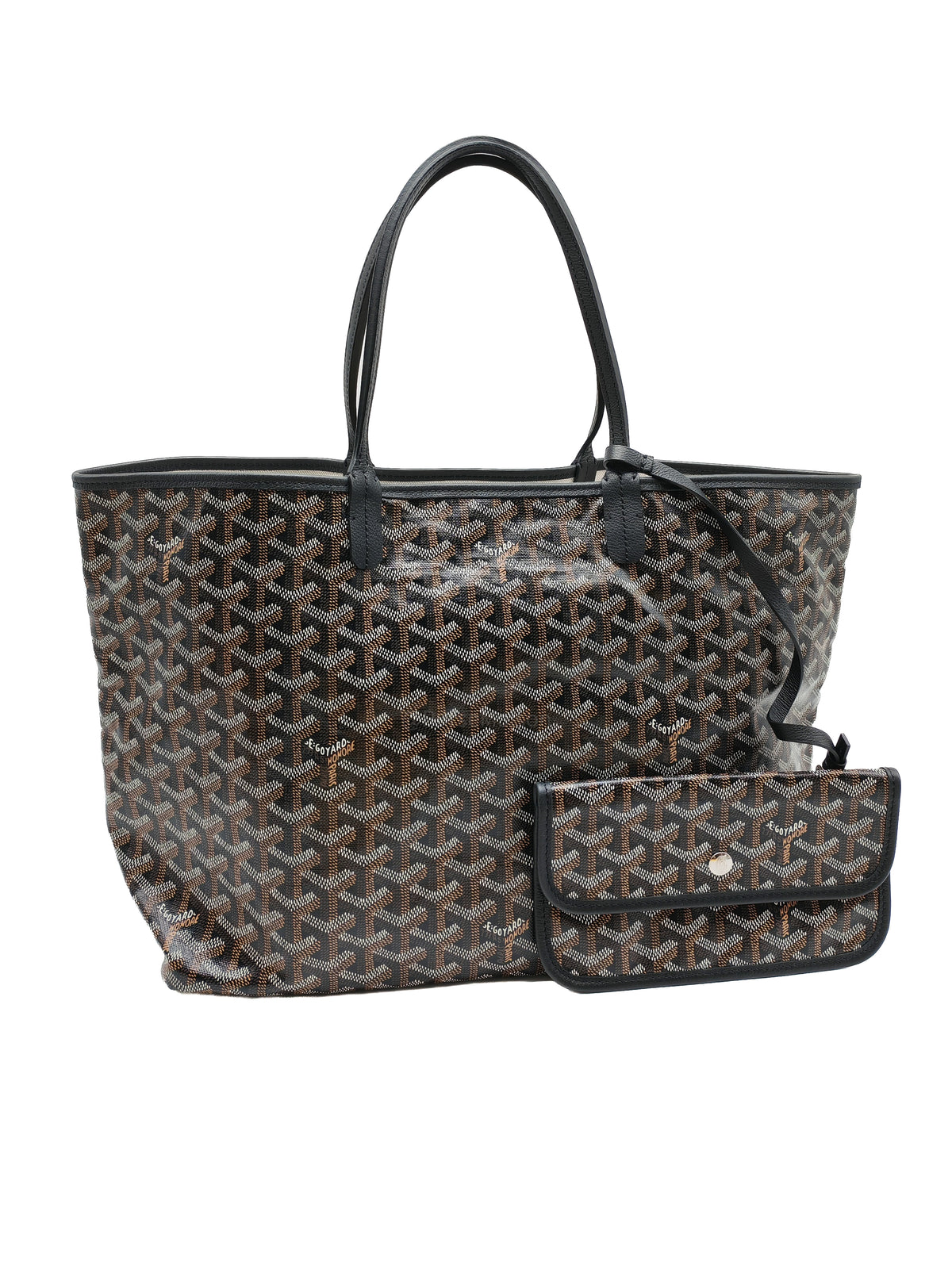 Goyard Saint Louis PM in Black Goyardine Canvas