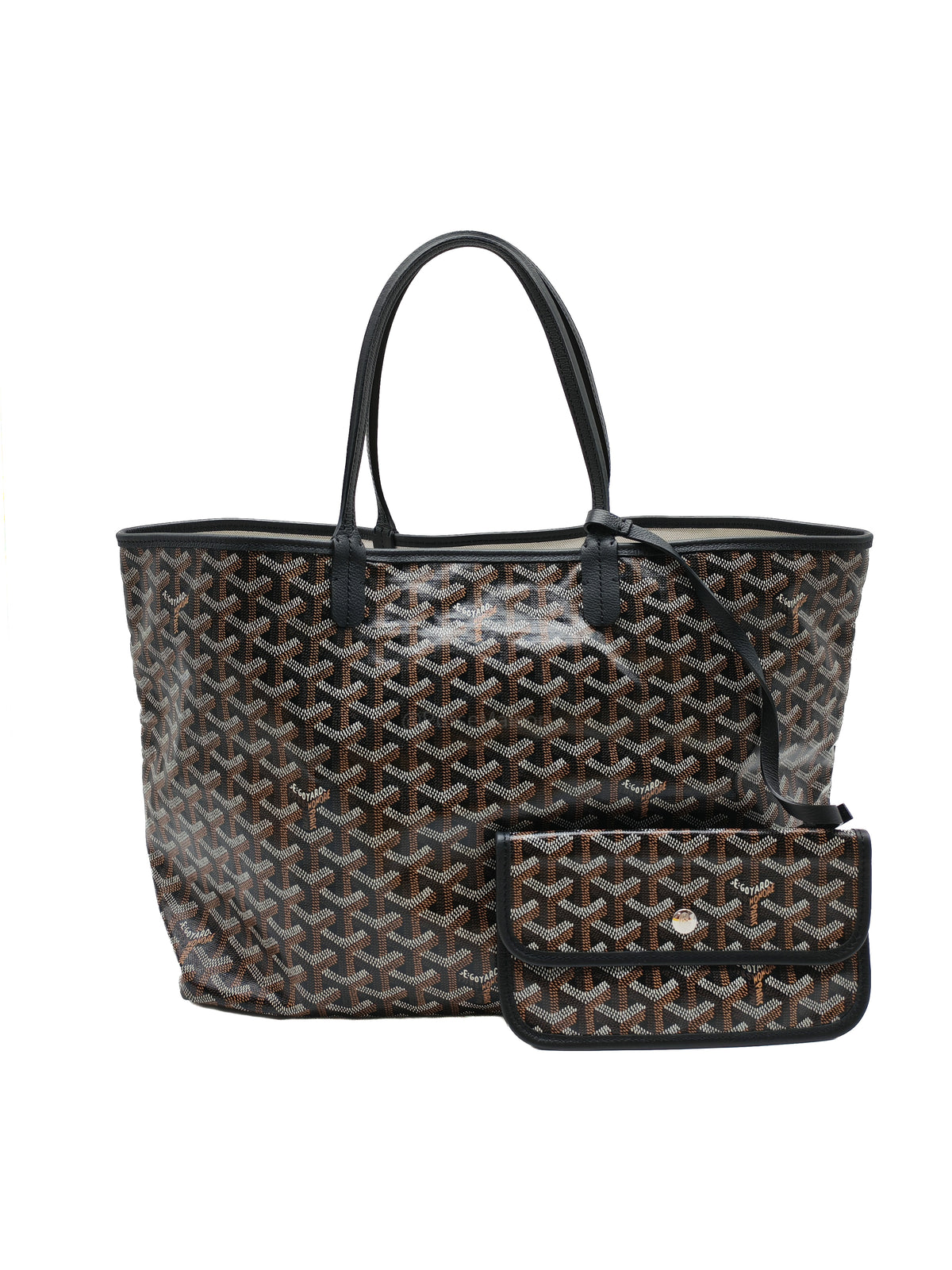 Goyard Saint Louis PM in Black Goyardine Canvas