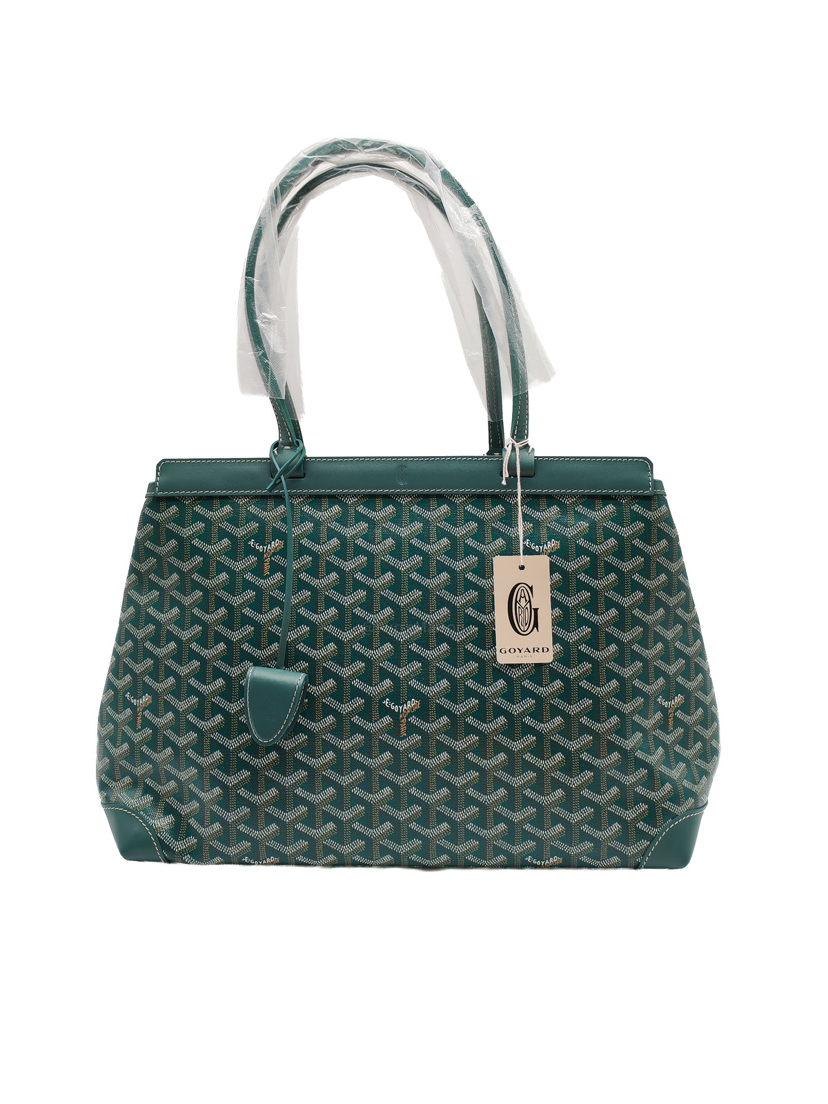 Goyard Bellechase Biaude PM Tote Green Bag Goyardine Canvas