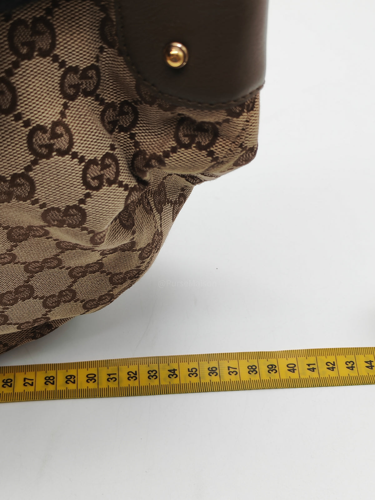Gucci Vintage Bamboo Ring Hobo Bag in GG Supreme Canvas