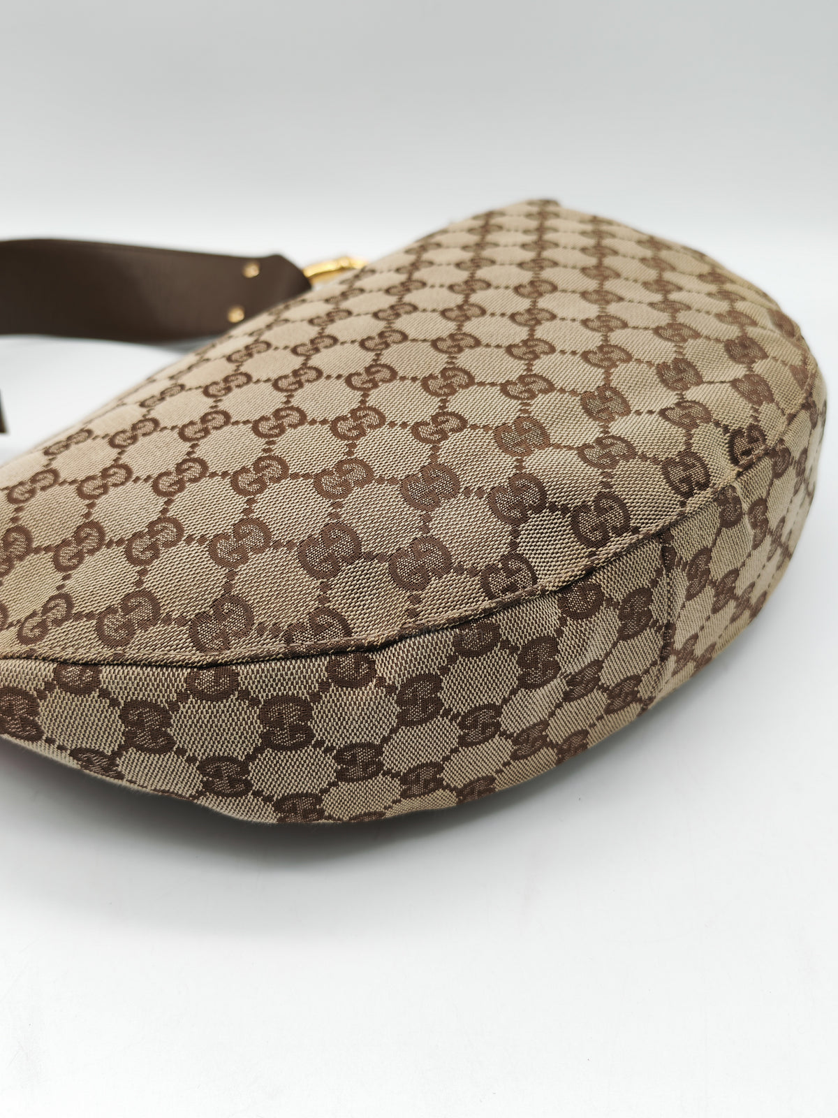 Gucci Vintage Bamboo Ring Hobo Bag in GG Supreme Canvas