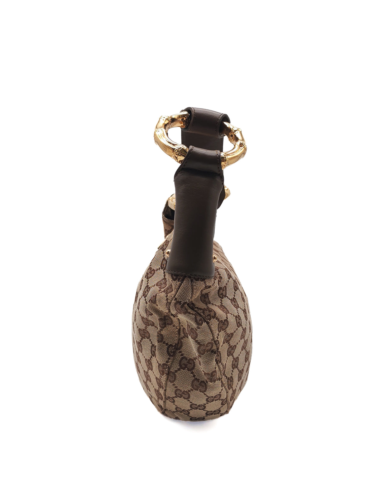 Gucci Vintage Bamboo Ring Hobo Bag in GG Supreme Canvas
