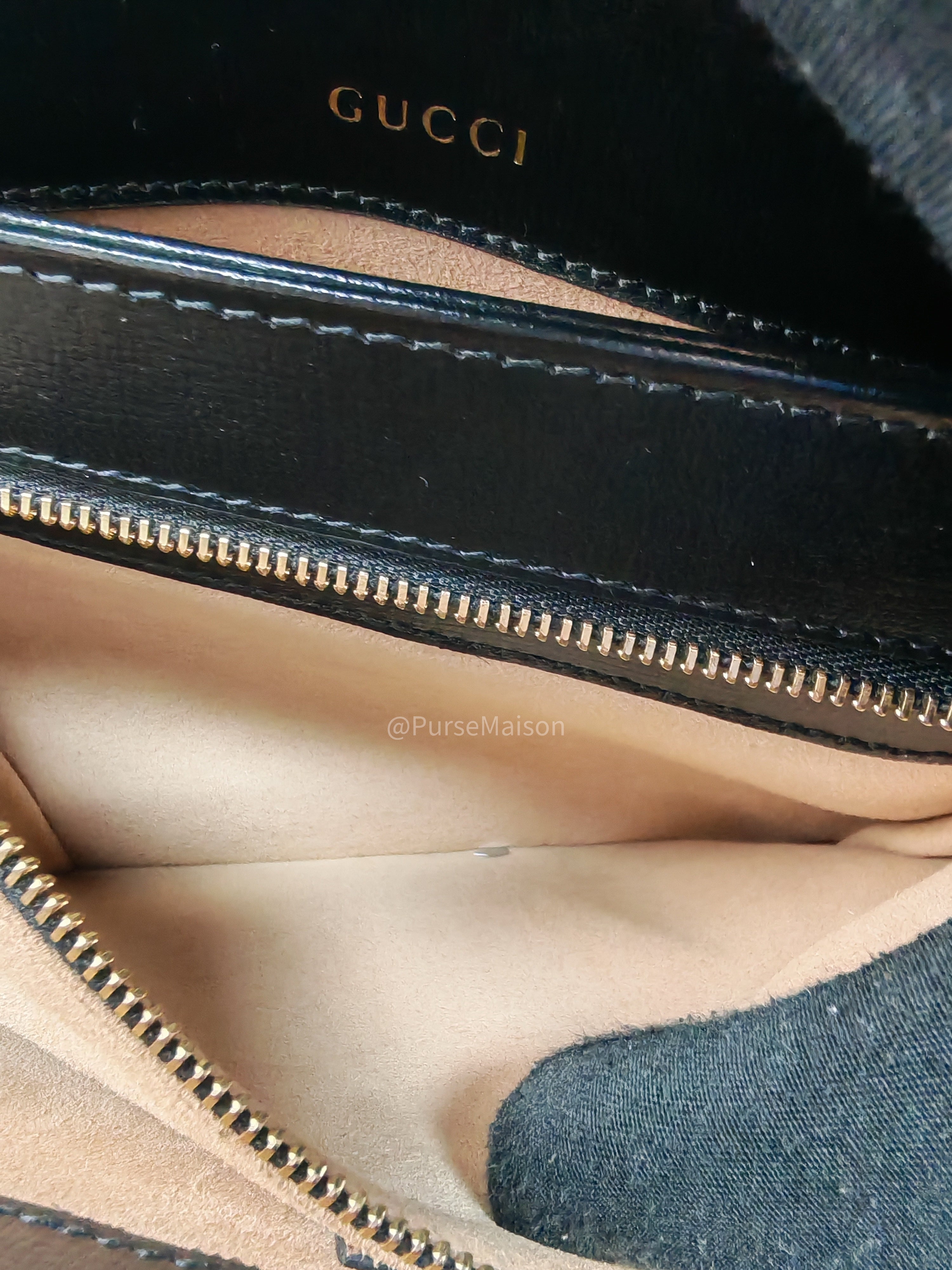Gucci Horsebit 1955 Shoulder Bag Medium in Black Calfskin Leather