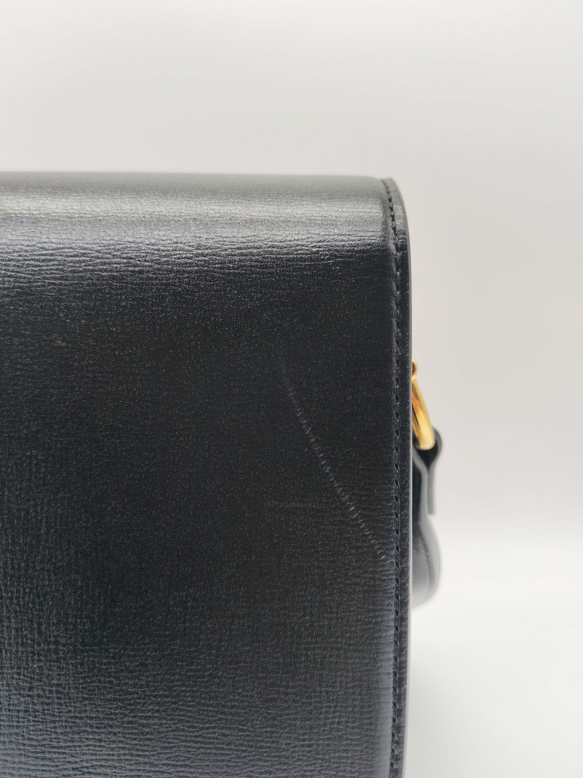 Gucci Horsebit 1955 Shoulder Bag Medium in Black Calfskin Leather