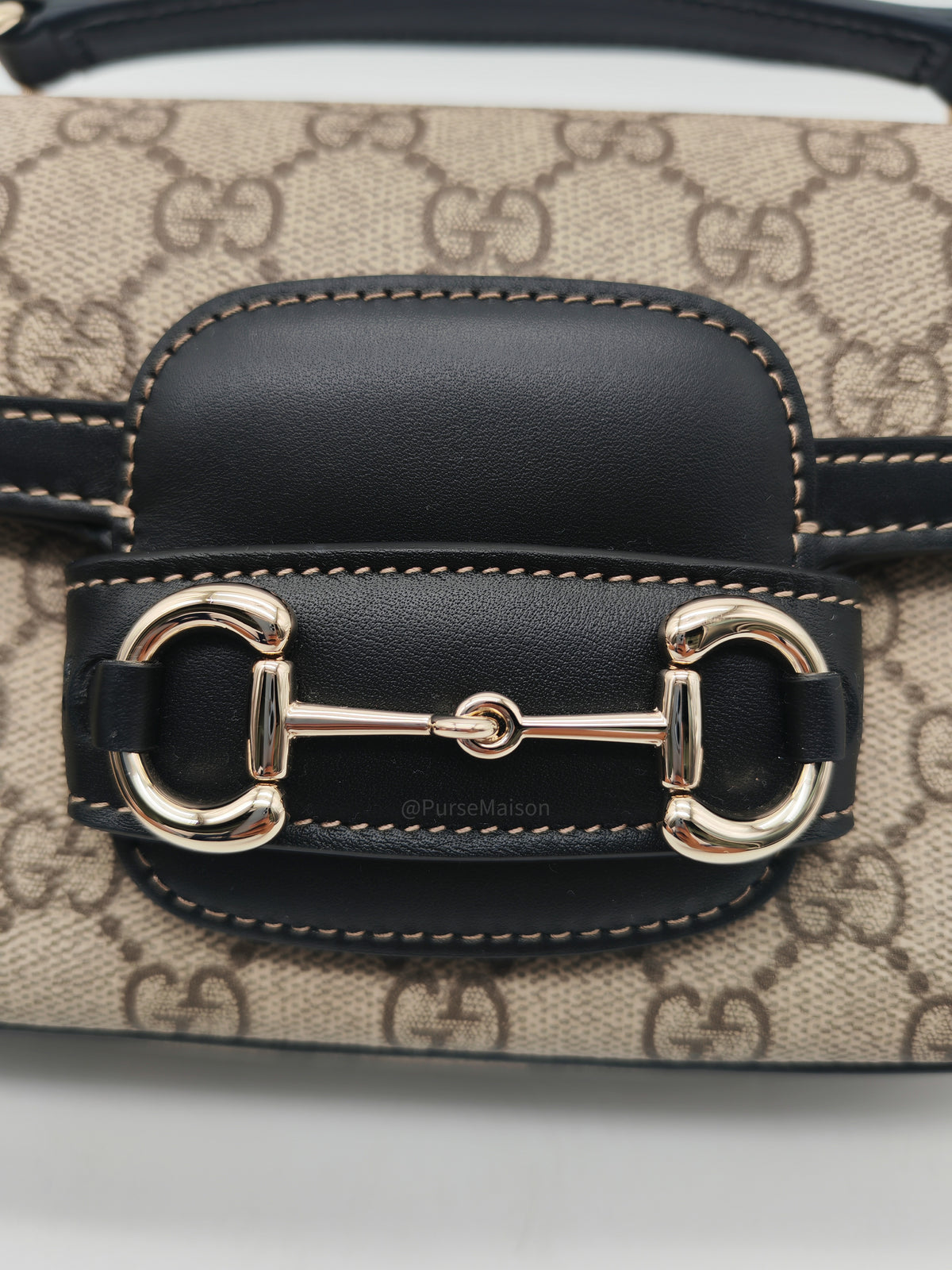 Gucci Horsebit 1955 Soft Small East West Shoulder Bag Supreme Canvas