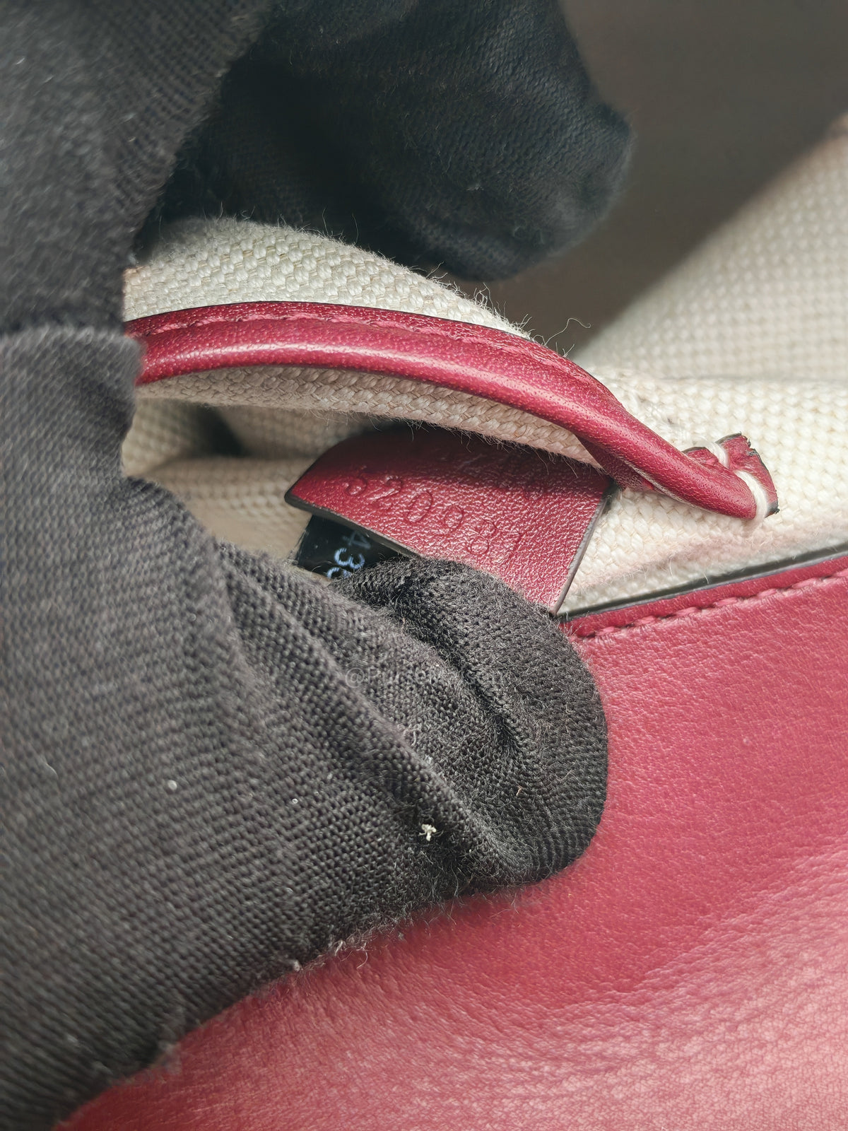 Gucci Horsebit 1955 East West Shoulder Bag in Rosso Ancora Calfskin Leather and Light Gold Hardware