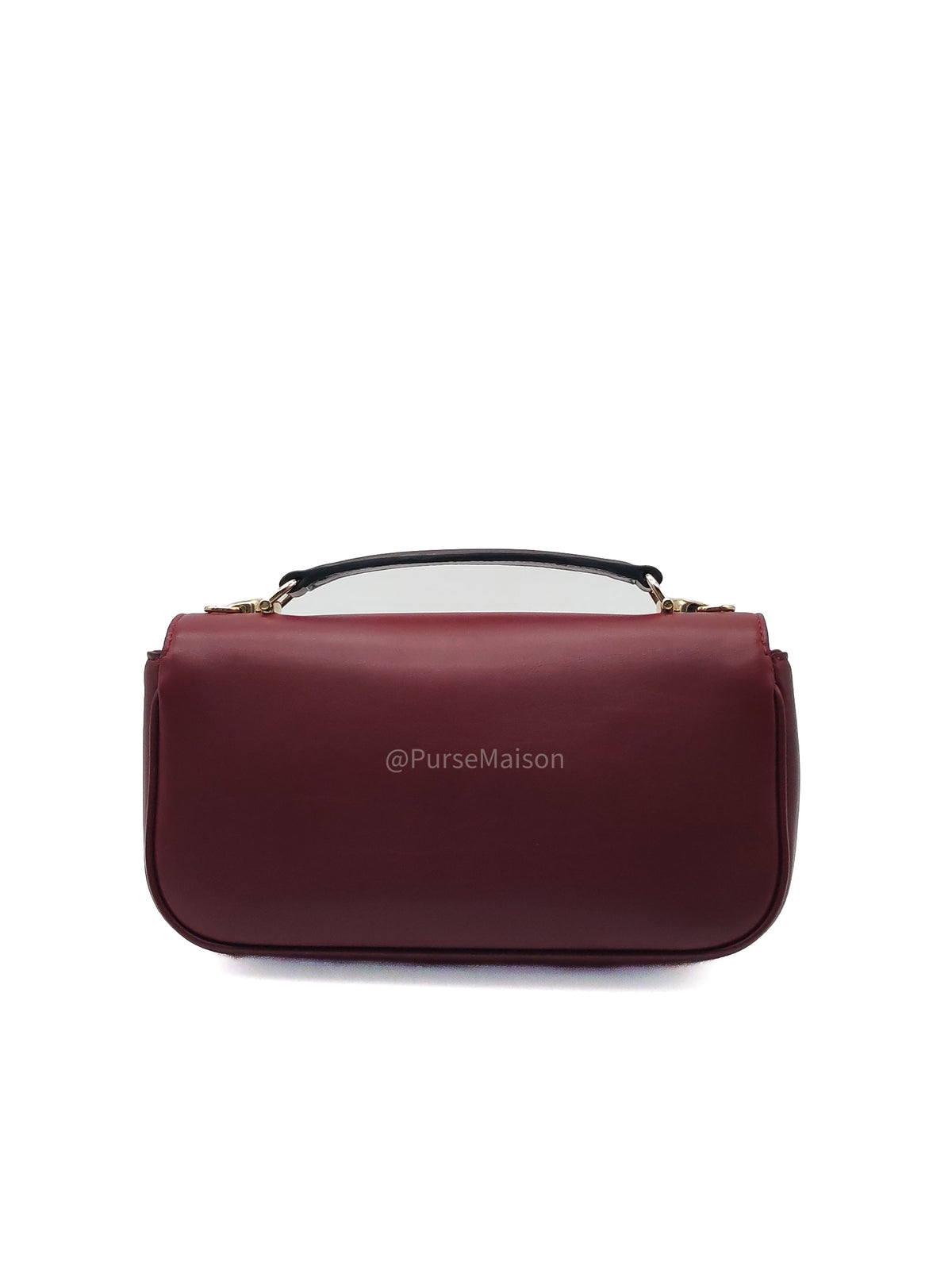 Gucci Horsebit 1955 East West Shoulder Bag in Rosso Ancora Calfskin Leather and Light Gold Hardware