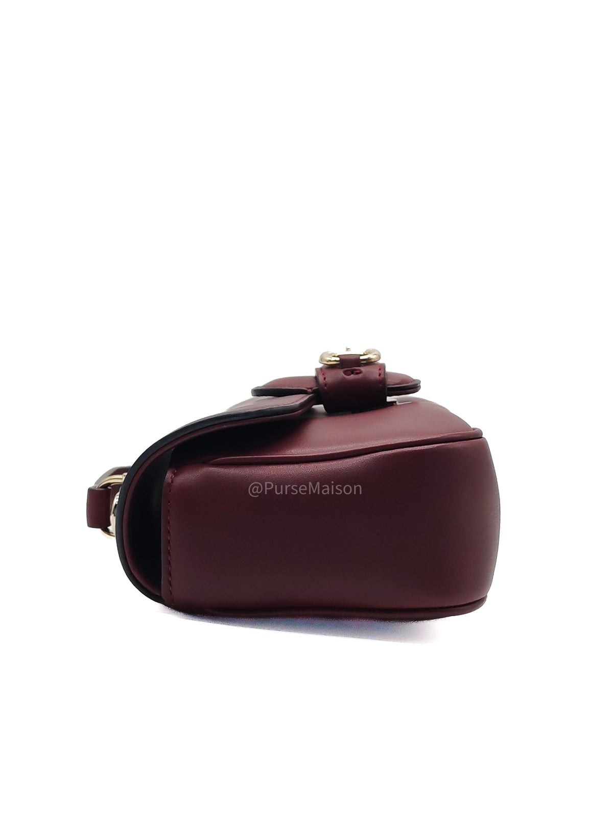 Gucci Horsebit 1955 East West Shoulder Bag in Rosso Ancora Calfskin Leather and Light Gold Hardware
